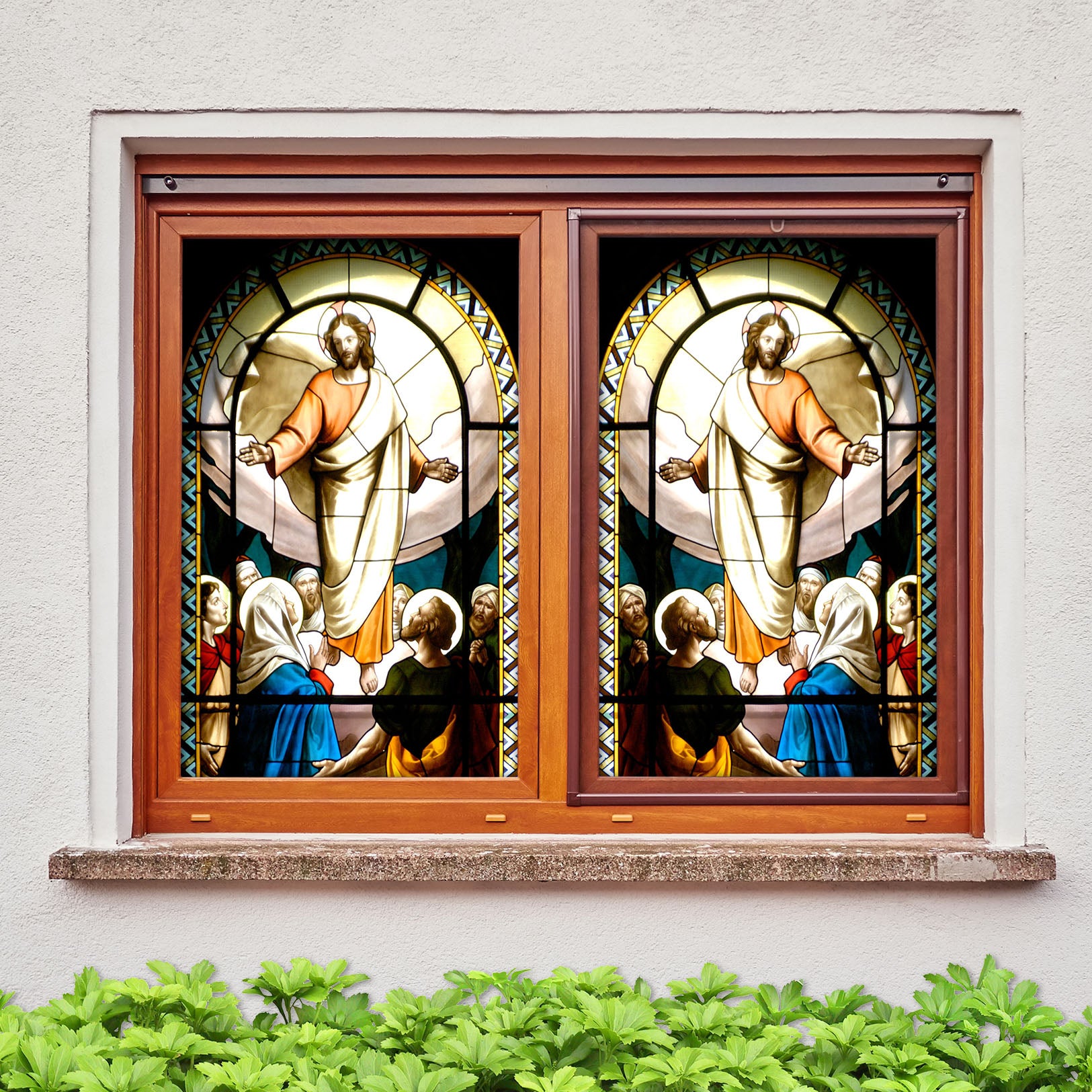 3D Faith Apostle 250 Window Film Print Sticker Cling Stained Glass UV Block