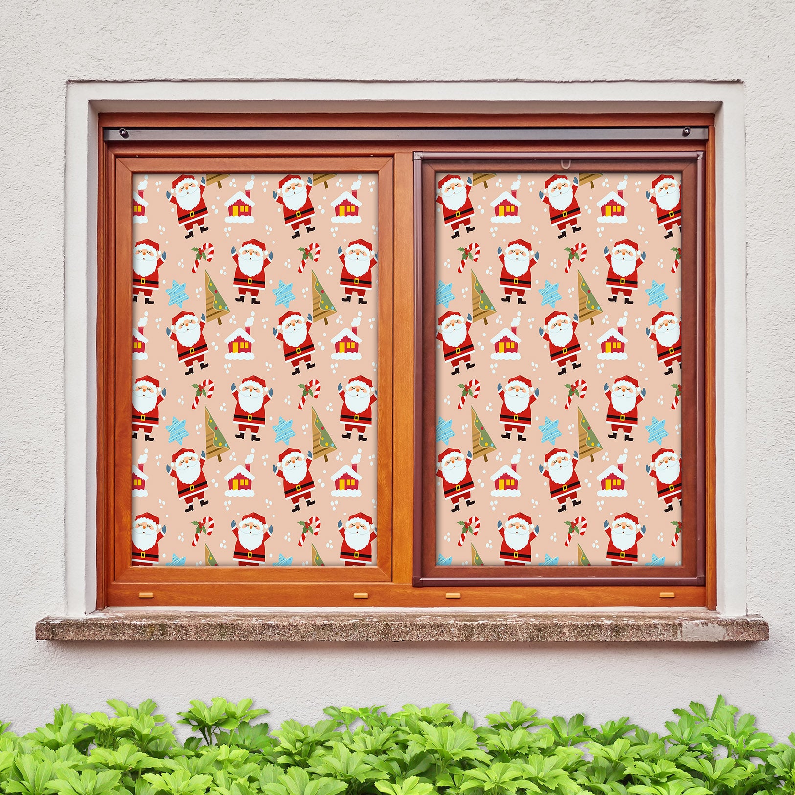 3D Santa Claus Pattern 31077 Christmas Window Film Print Sticker Cling Stained Glass Xmas