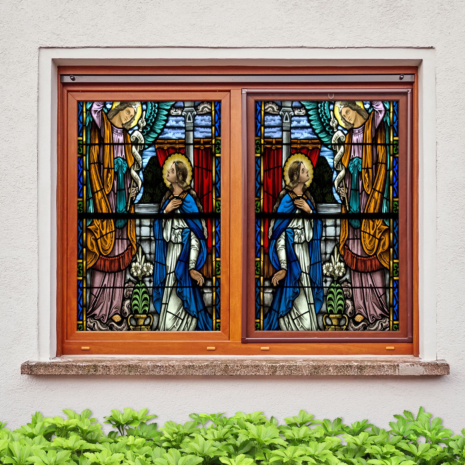 3D Religious Belief 103 Window Film Print Sticker Cling Stained Glass UV Block