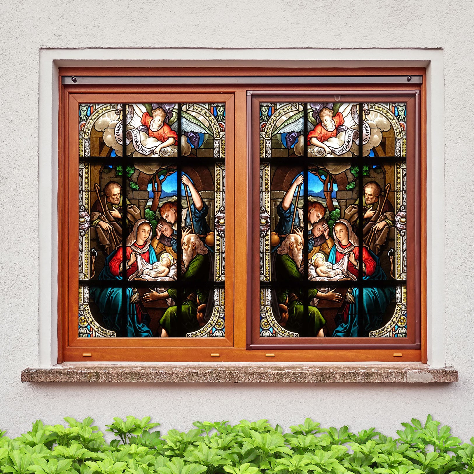 3D Holy Light Baby 229 Window Film Print Sticker Cling Stained Glass UV Block