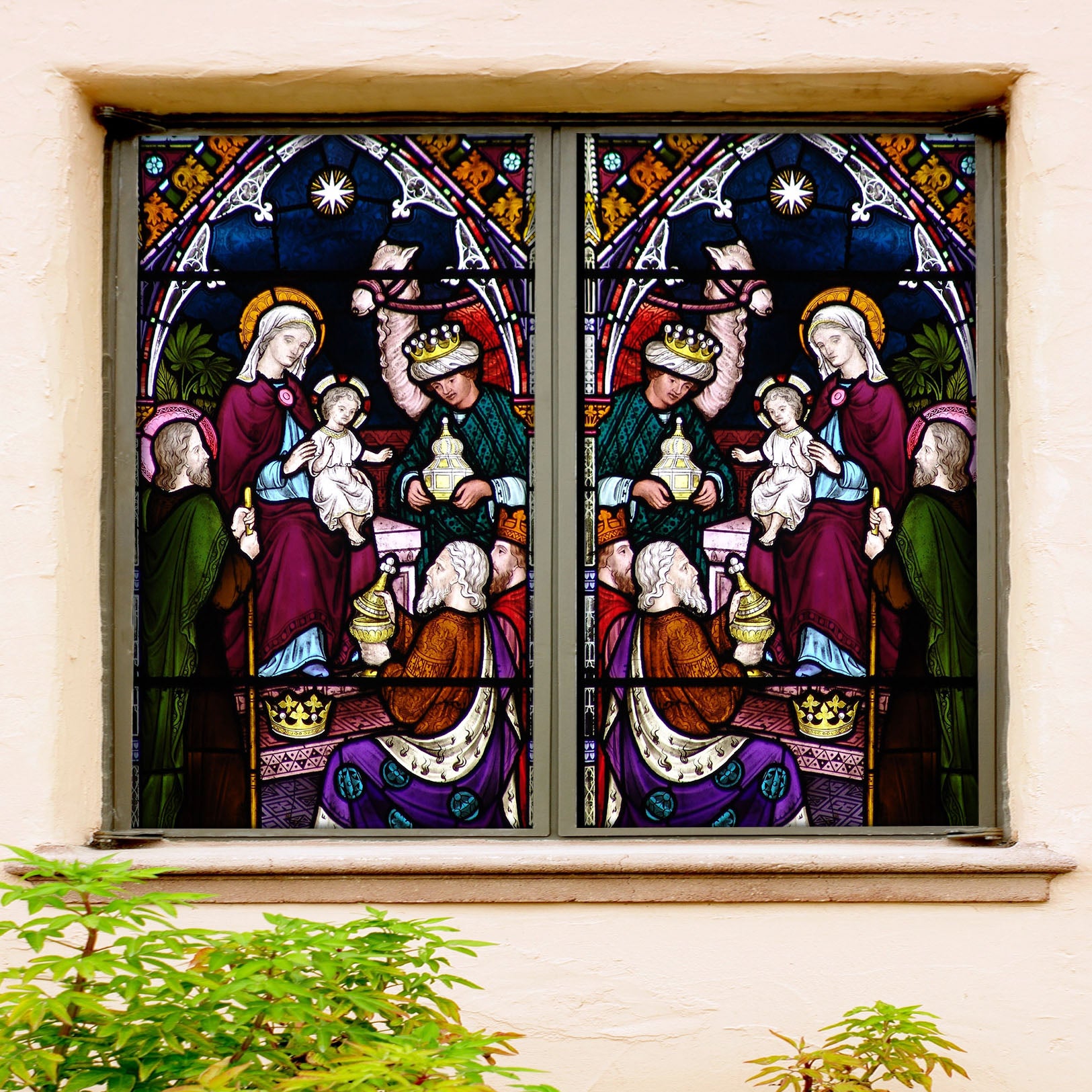 3D Royal Baby 112 Window Film Print Sticker Cling Stained Glass UV Block