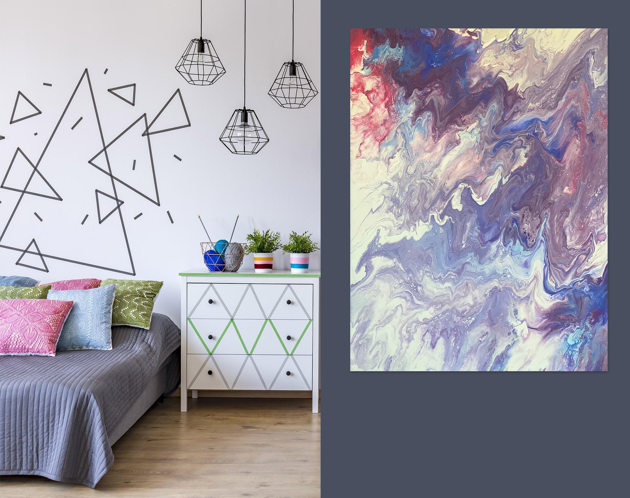 3D Fog Color Pattern 8168 Valerie Latrice Wall Sticker