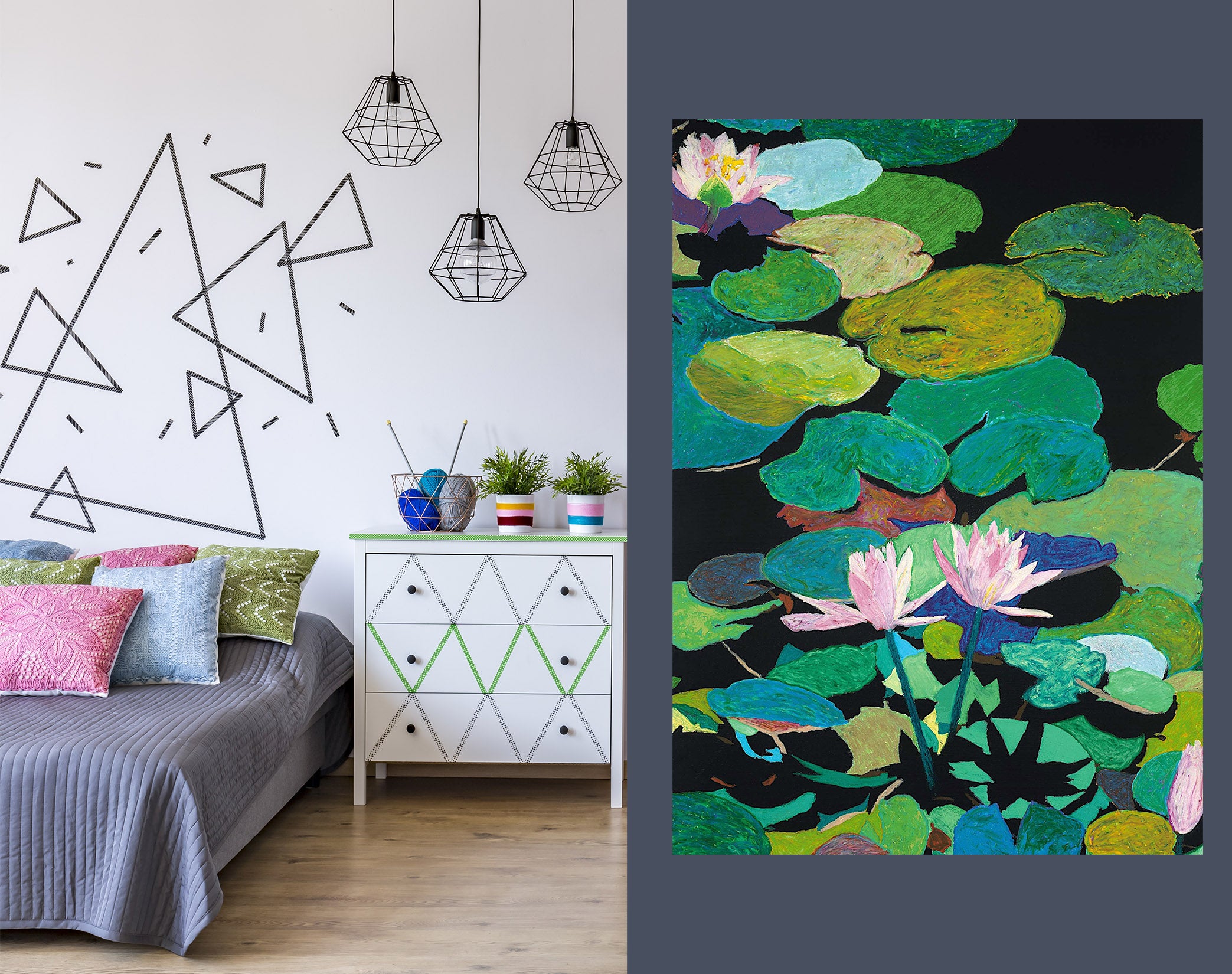 3D Pink Lotus 296 Allan P. Friedlander Wall Sticker