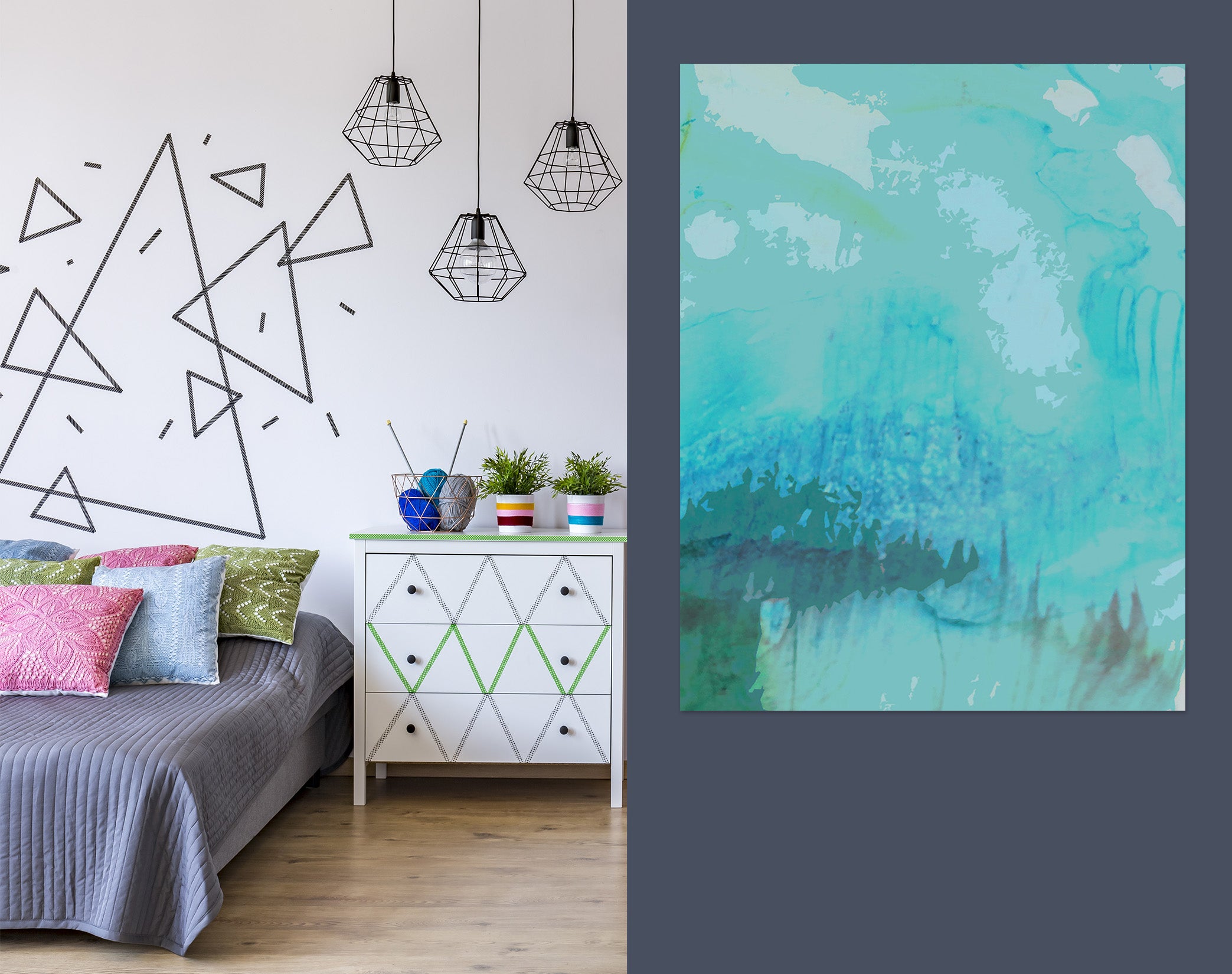 3D Blue Calm 71128 Shandra Smith Wall Sticker