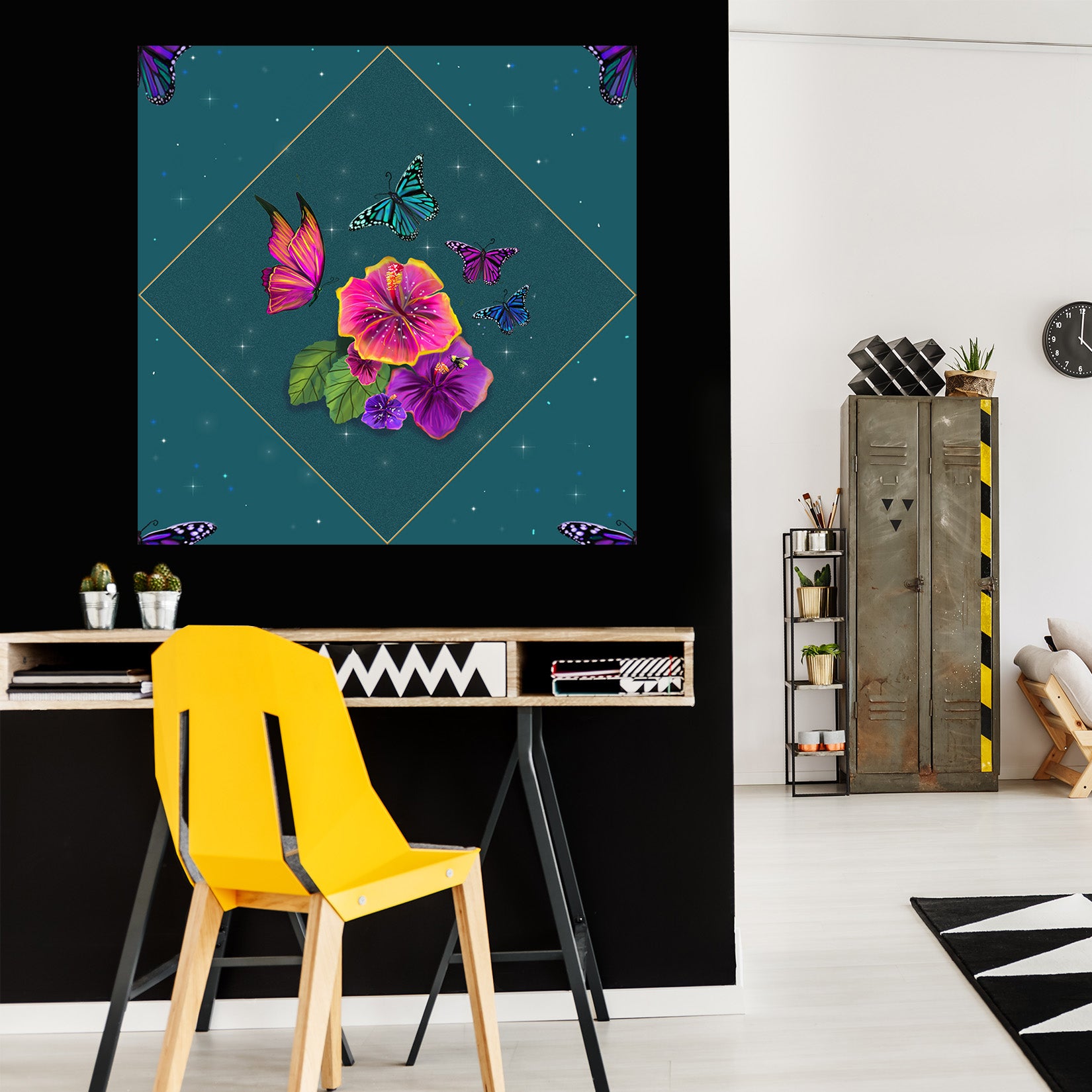 3D Magic Flower 118 Rose Catherine Khan Wall Sticker