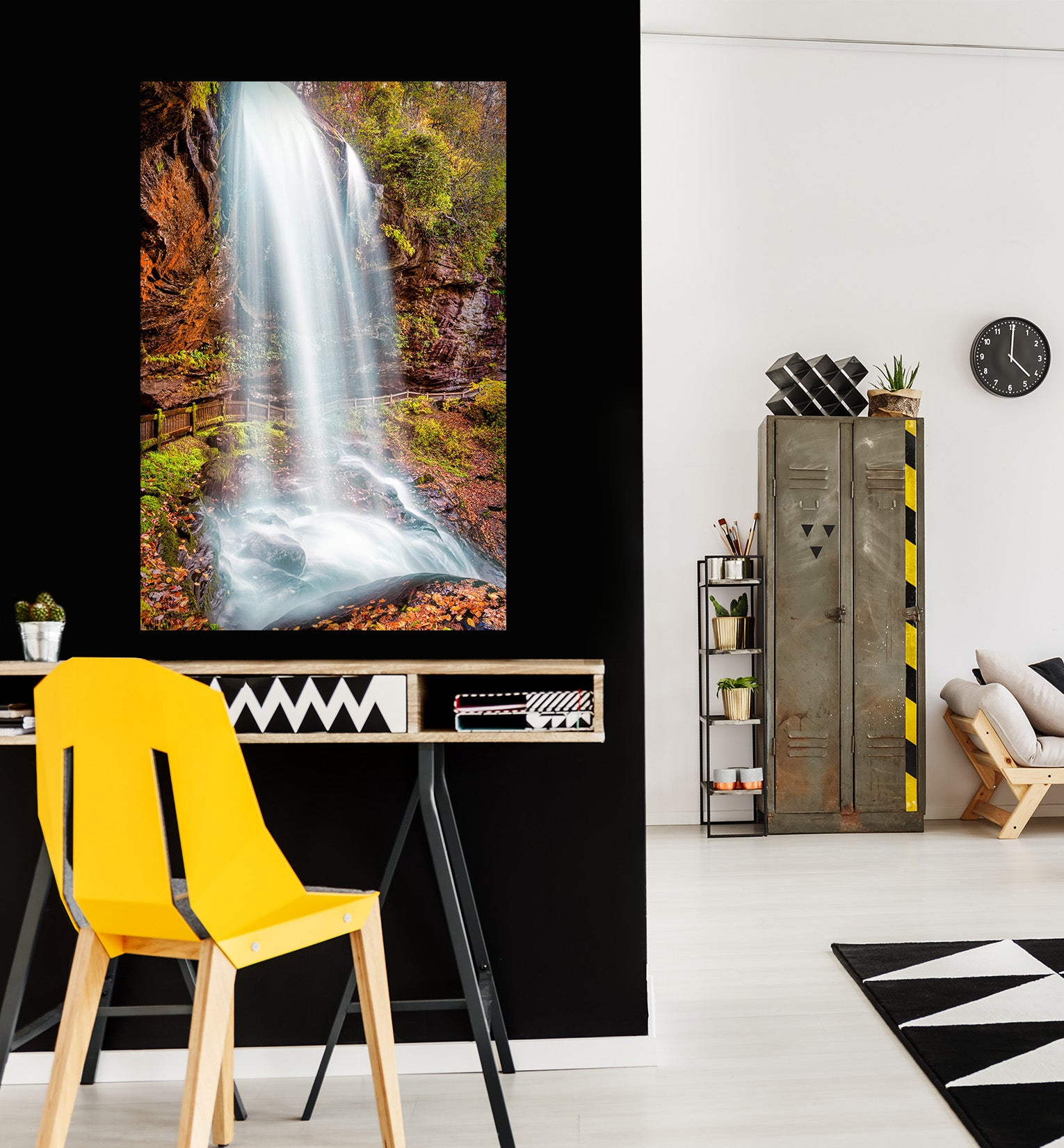 3D Waterfall Stone 4058 Beth Sheridan Wall Sticker