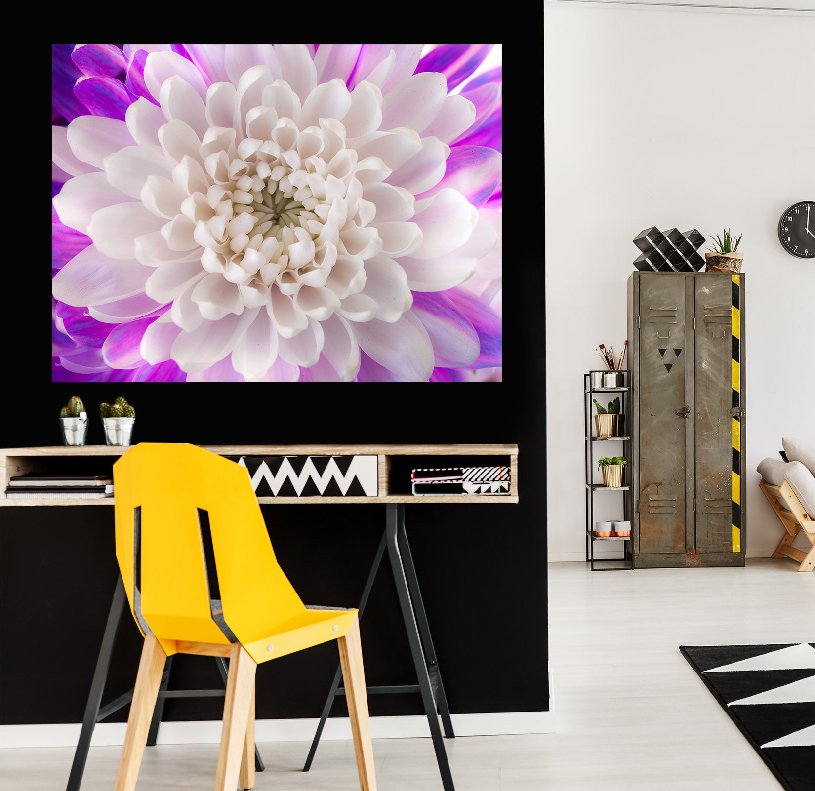 3D White Chrysanthemum 031 Assaf Frank Wall Sticker