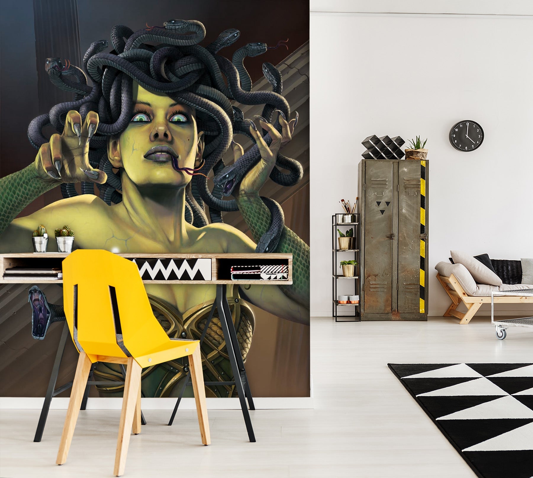 3D Medusa 1429 Wall Murals Exclusive Designer Vincent Wallpaper AJ Wallpaper