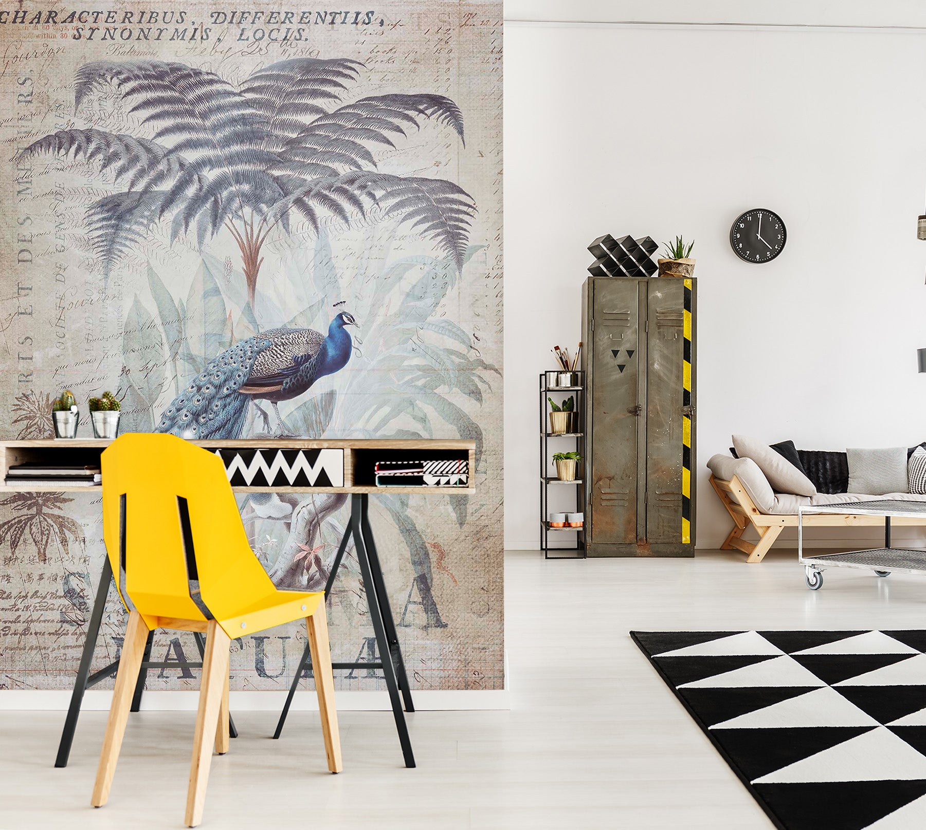 3D Forest Peacock 1029 Andrea haase Wall Mural Wall Murals