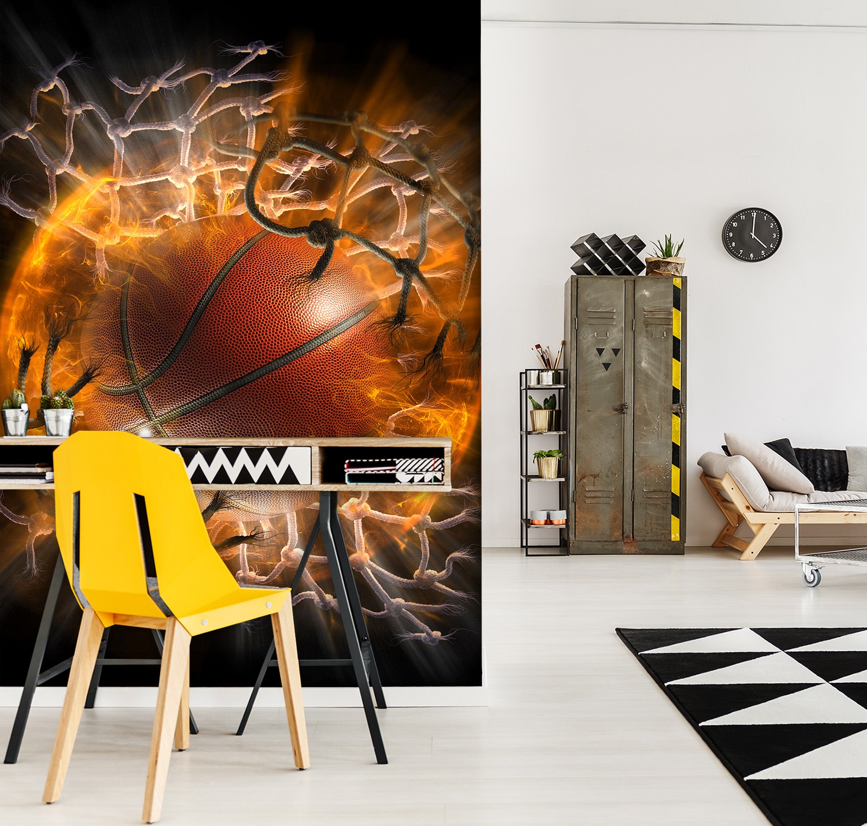 3D Dynamic Basketball 14 Tom Wood Wall Mural Wall Murals