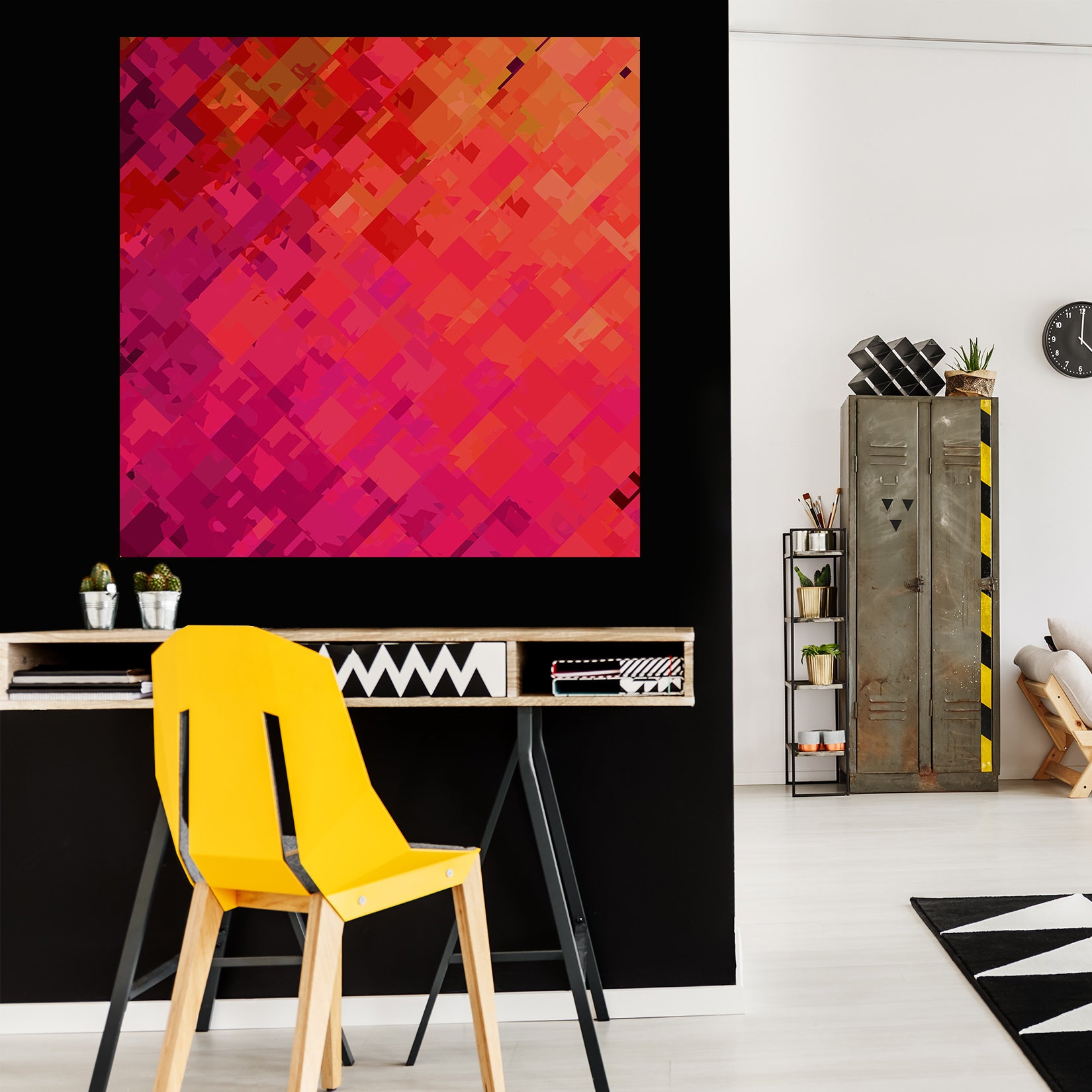 3D Orange Graffiti 006 Shandra Smith Wall Sticker