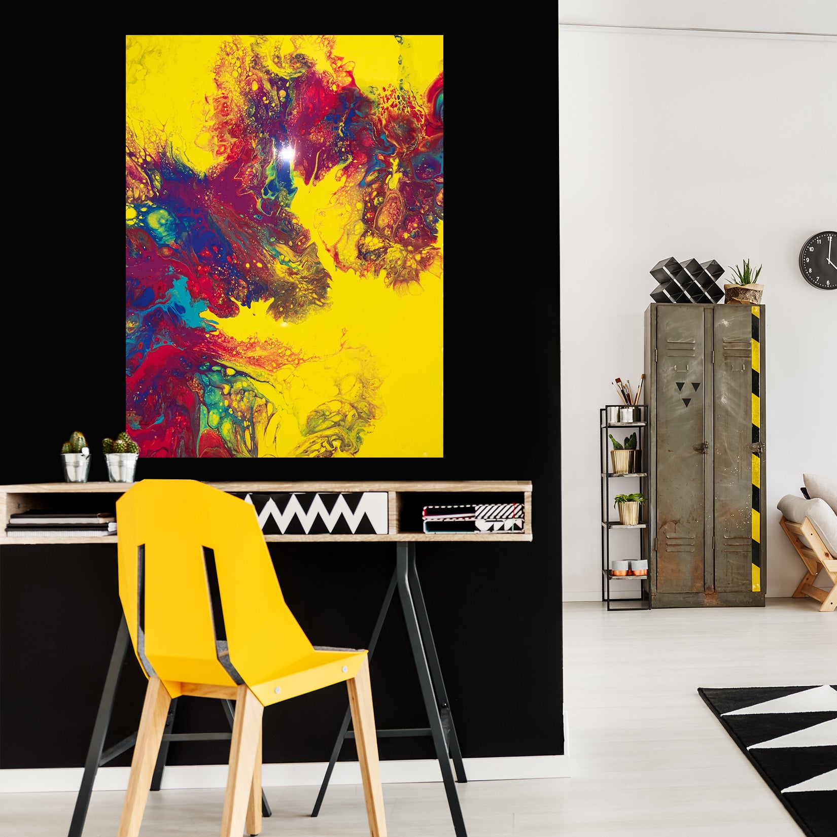 3D Yellow Colorful Pattern 8171 Valerie Latrice Wall Sticker