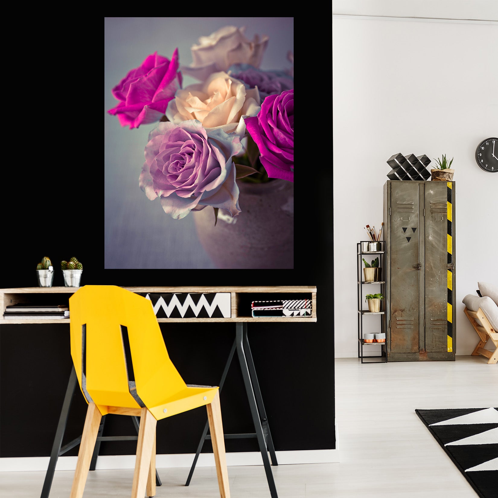 3D Pink Rose 051 Assaf Frank Wall Sticker