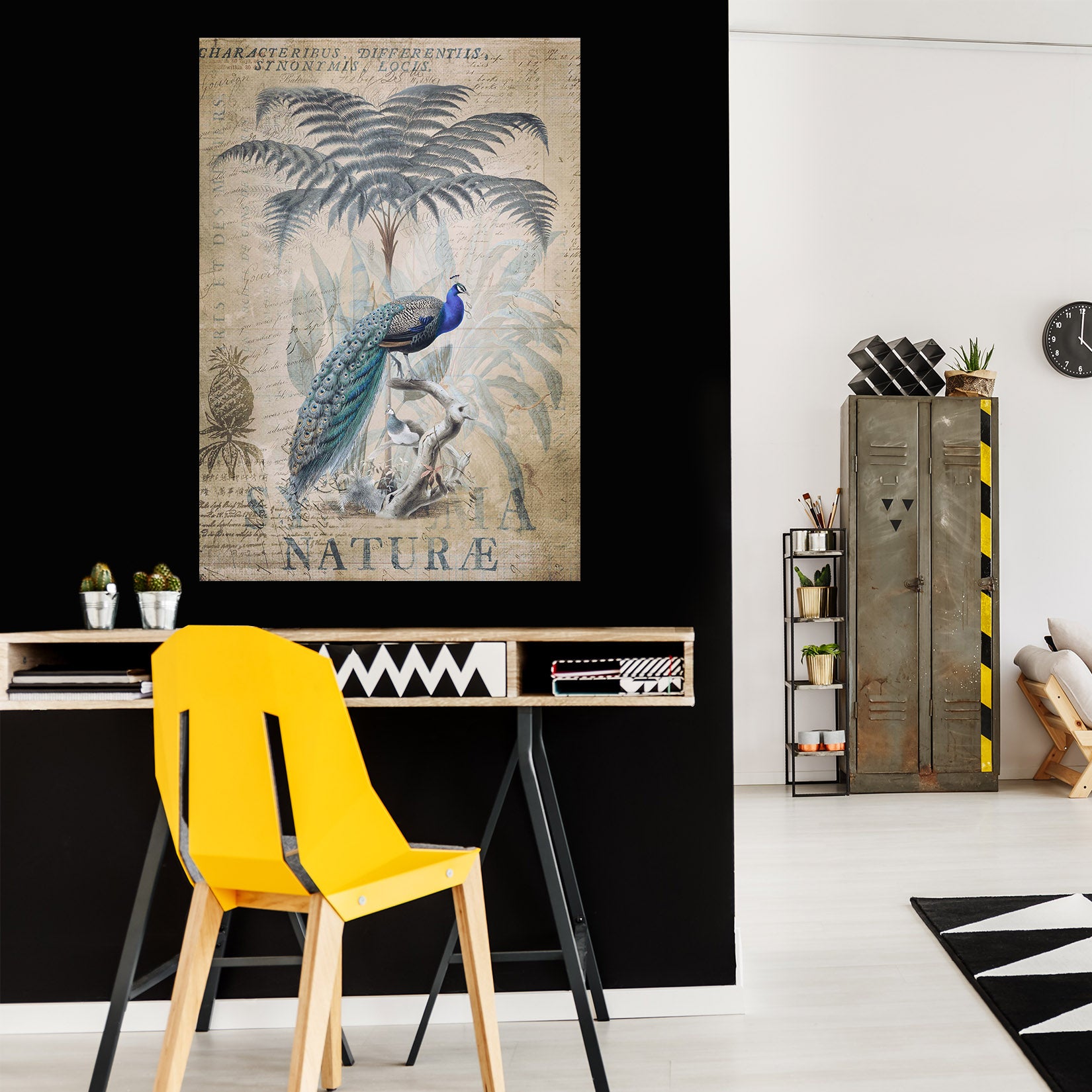 3D Coconut Peacock 1029 Andrea haase Wall Sticker