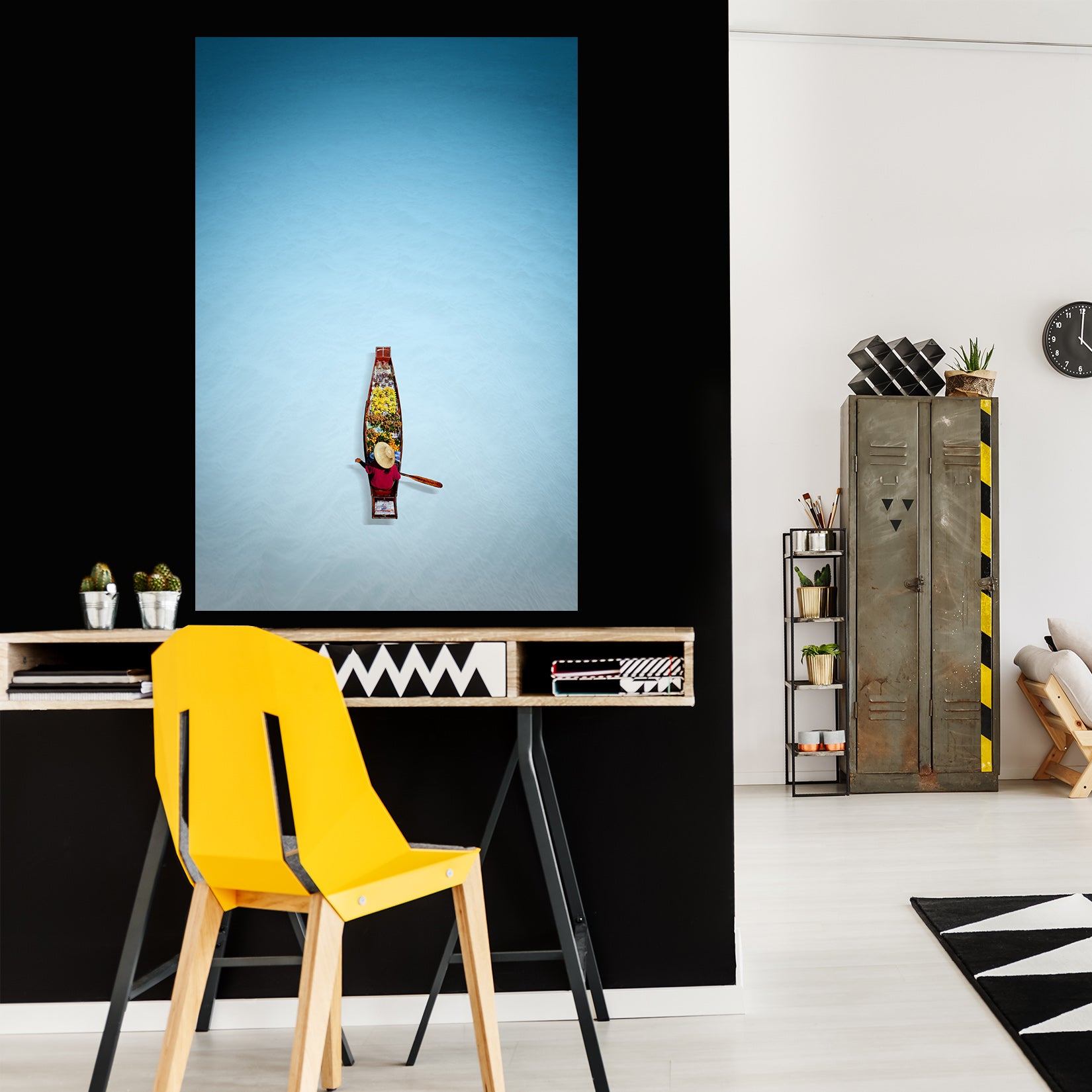 3D Boat In River 194 Marco Carmassi Wall Sticker