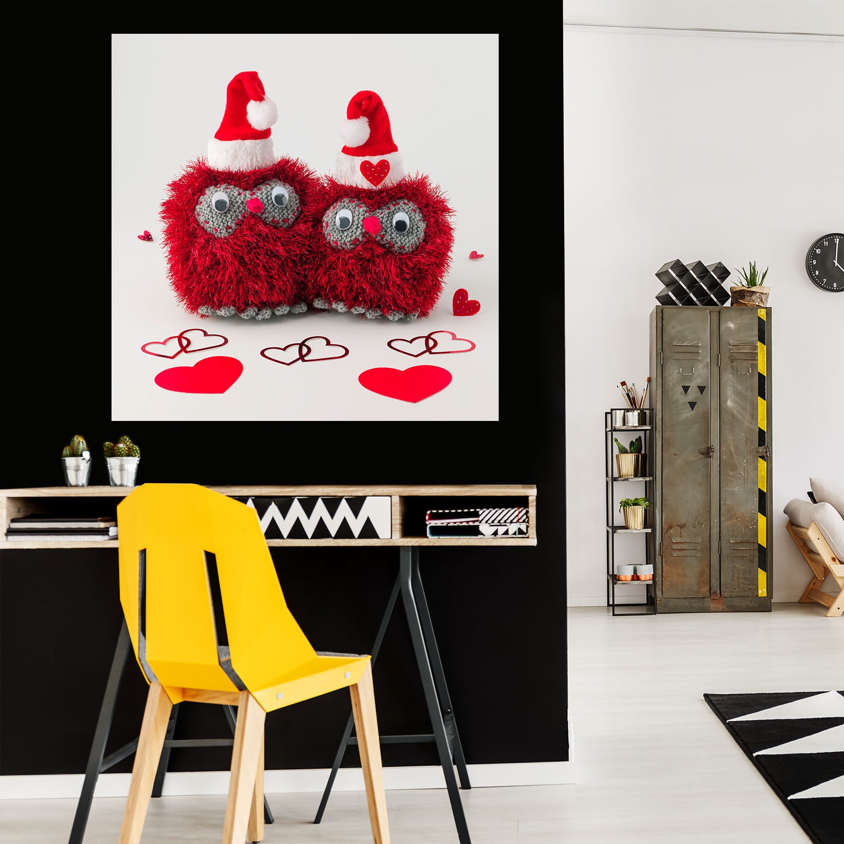 3D Red Wool 037 Assaf Frank Wall Sticker