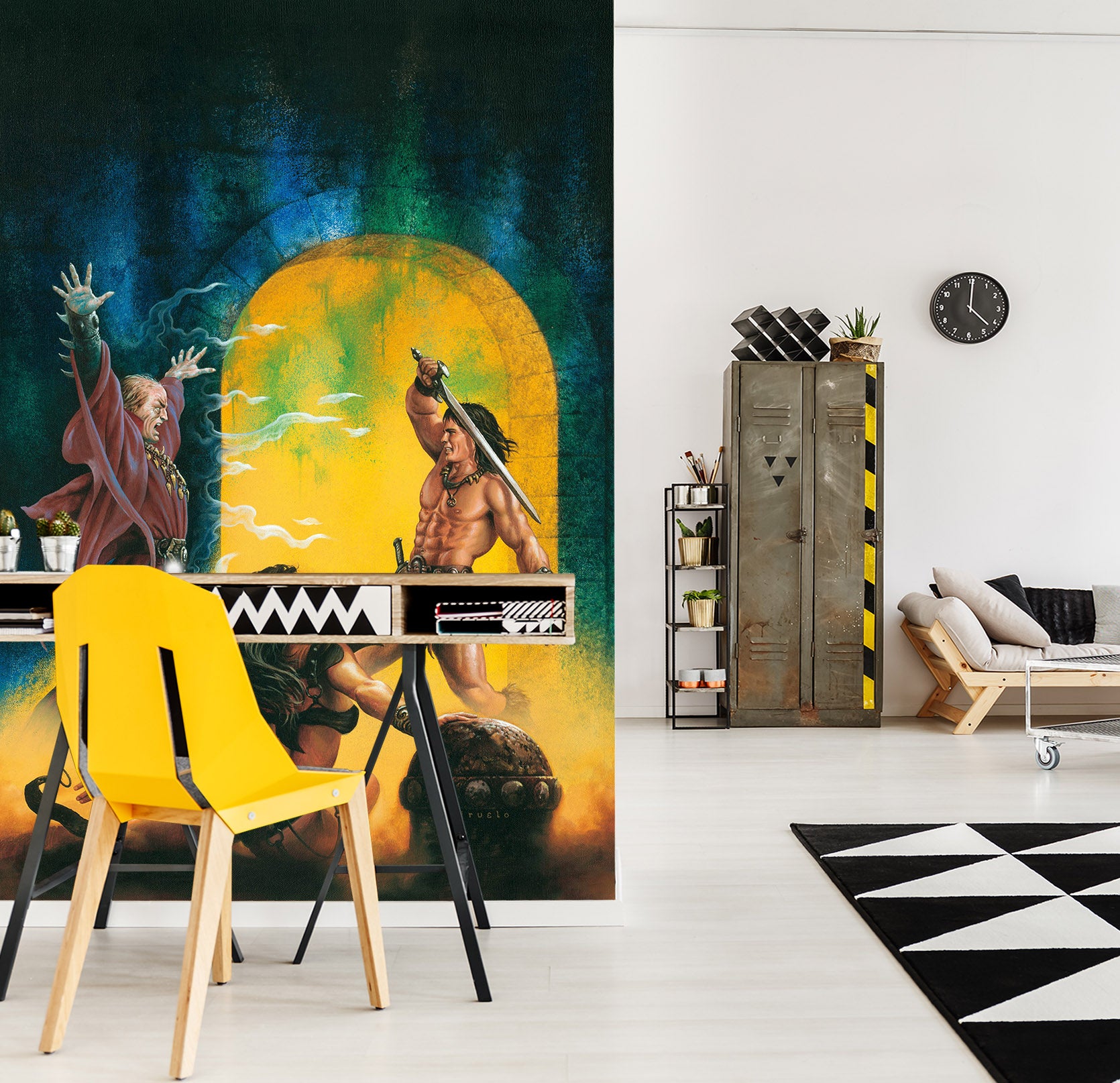 3D Arch Warrior 7106 Ciruelo Wall Mural Wall Murals