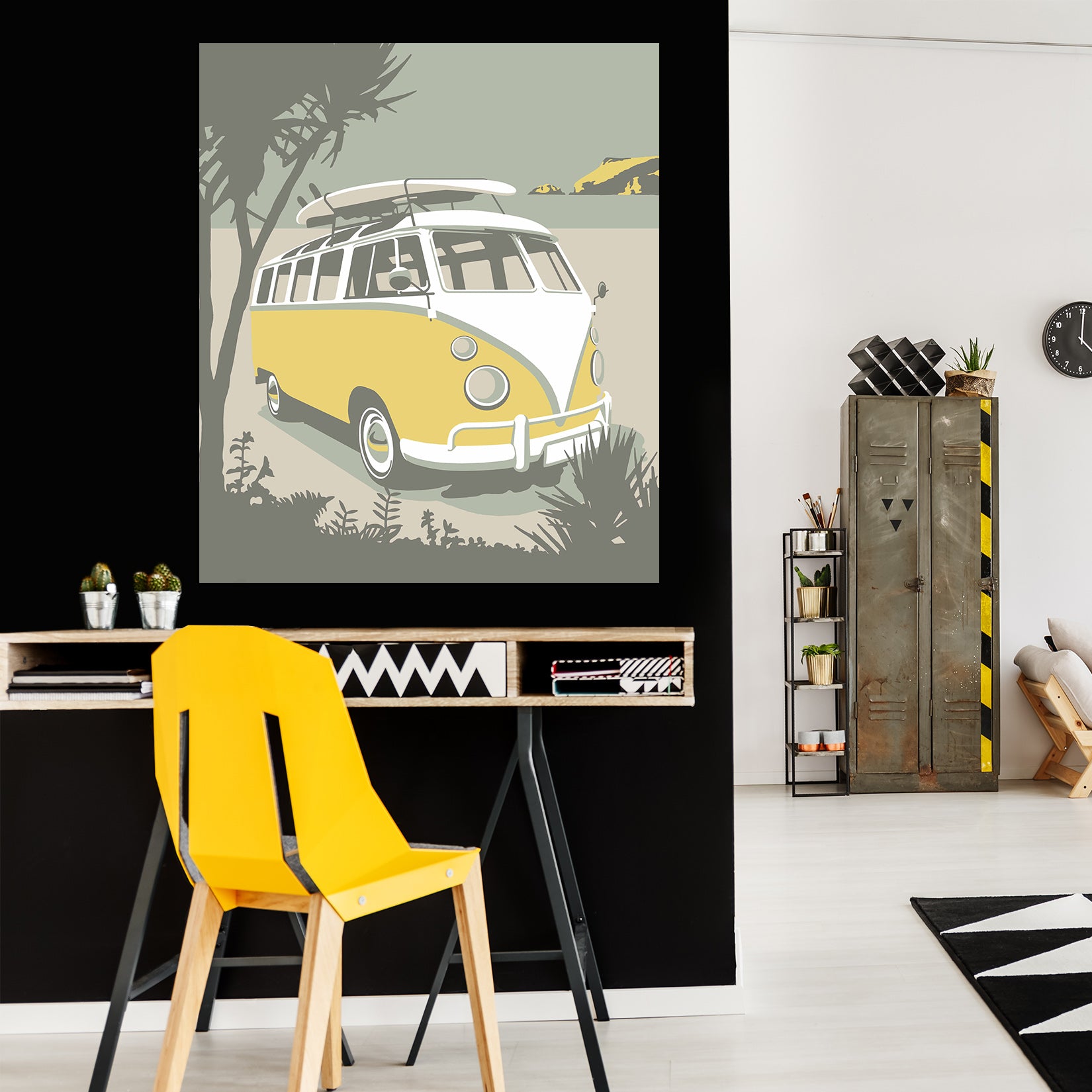 3D Polzeath Camper 045 Steve Read Wall Sticker