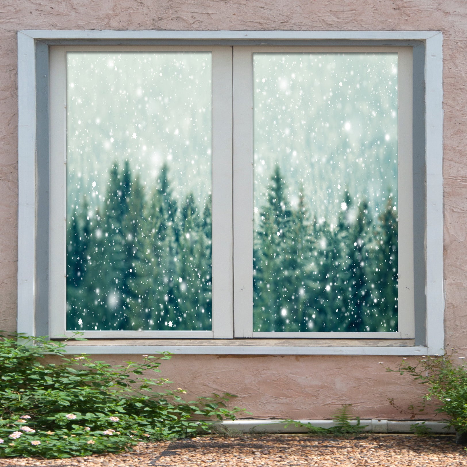 3D Cypress Snowflake 291 Window Film Print Sticker Cling Stained Glass UV Block