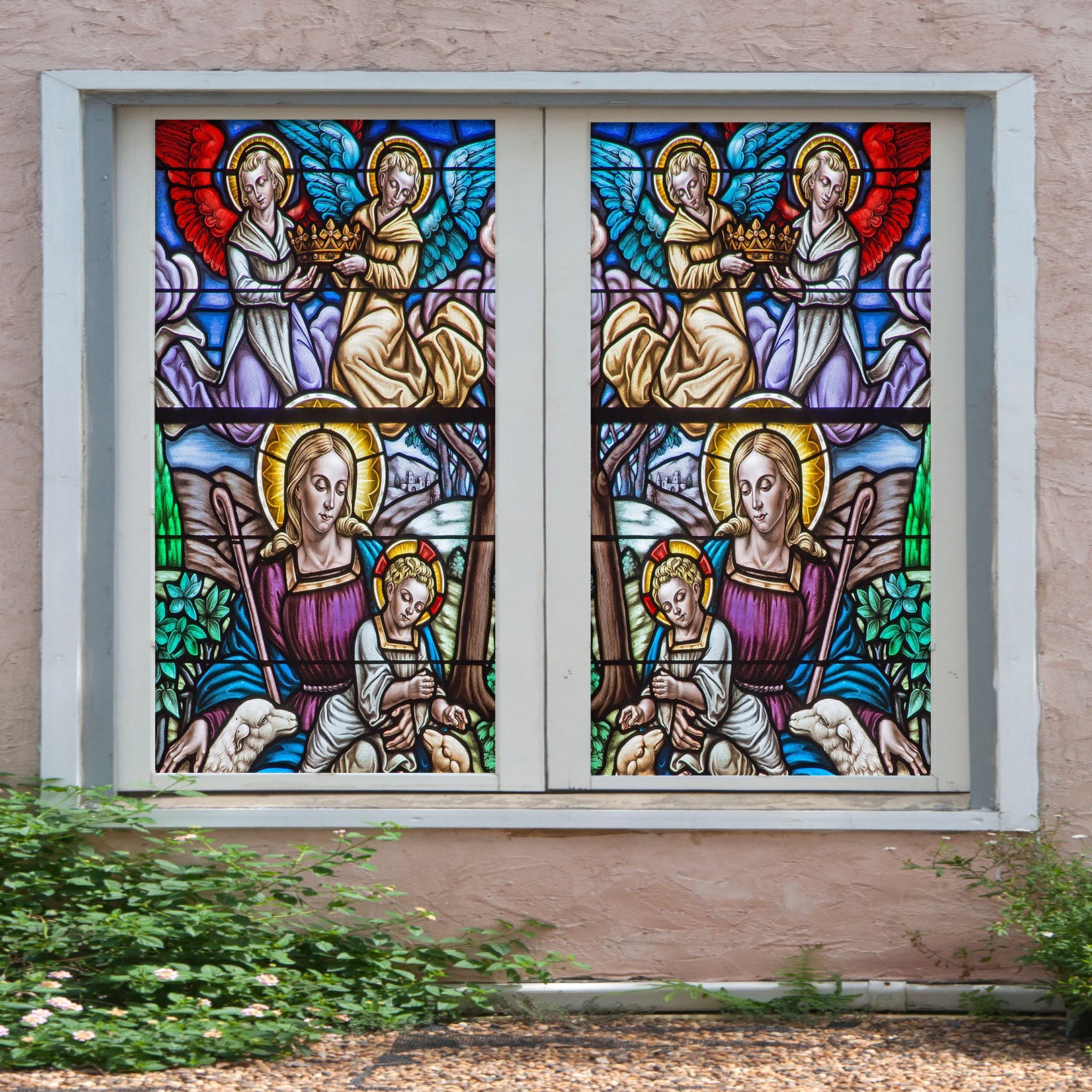 3D Princess Baby 027 Window Film Print Sticker Cling Stained Glass UV Block