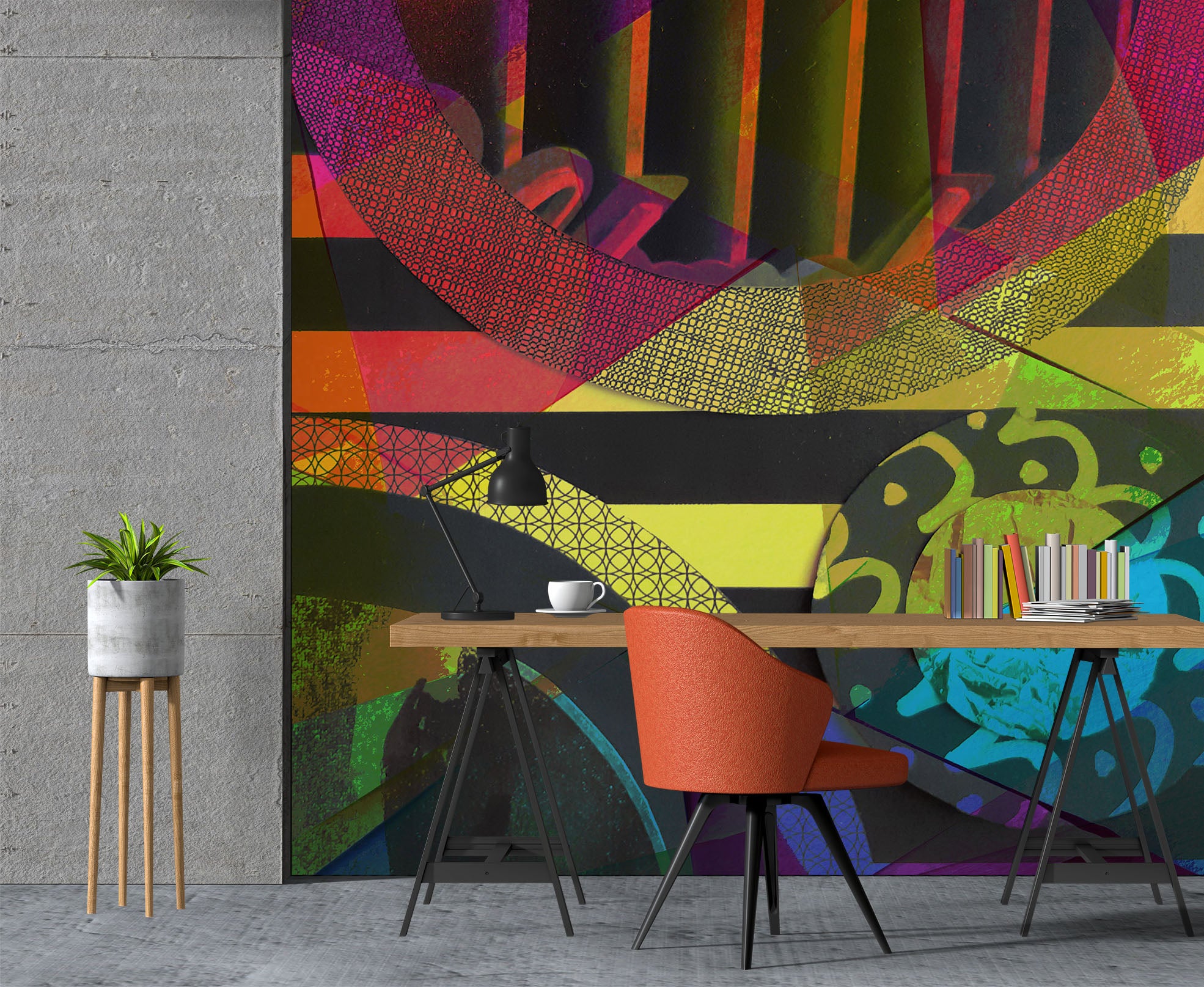 3D Black Color Texture 19122 Shandra Smith Wall Mural Wall Murals