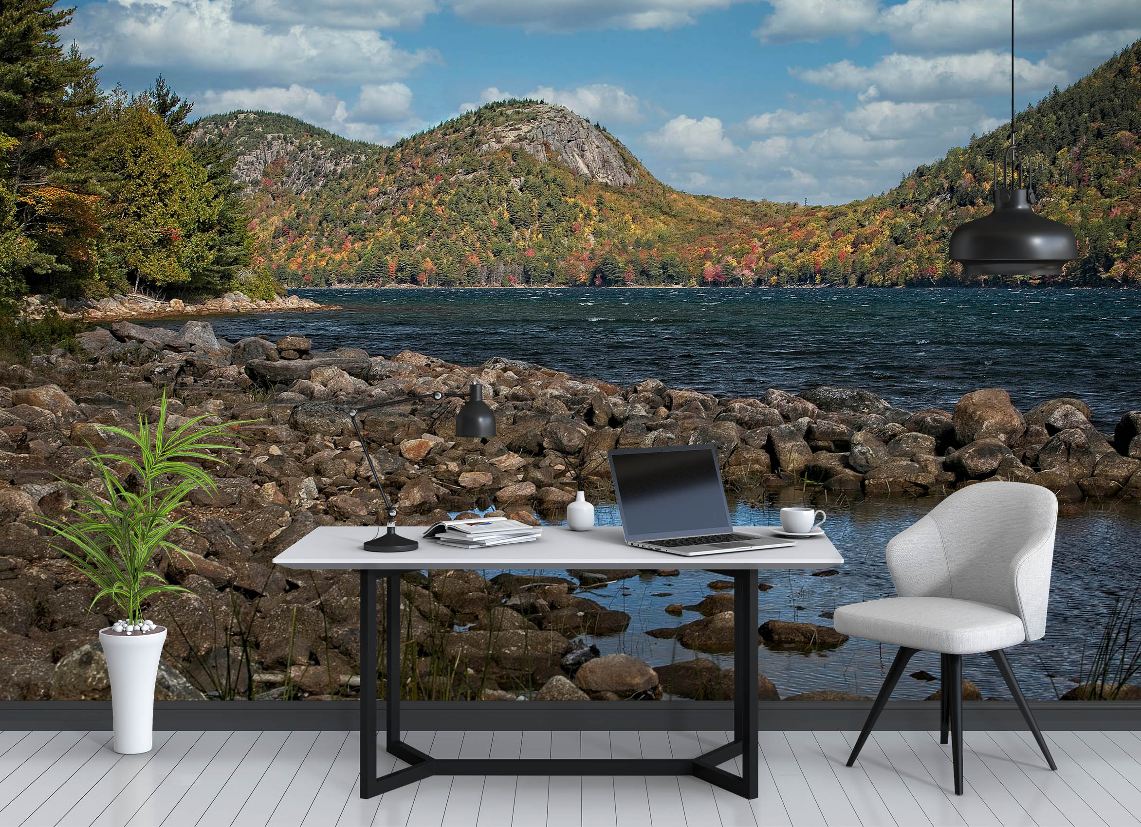 3D Mountain Stream 62082 Kathy Barefield Wall Mural Wall Murals