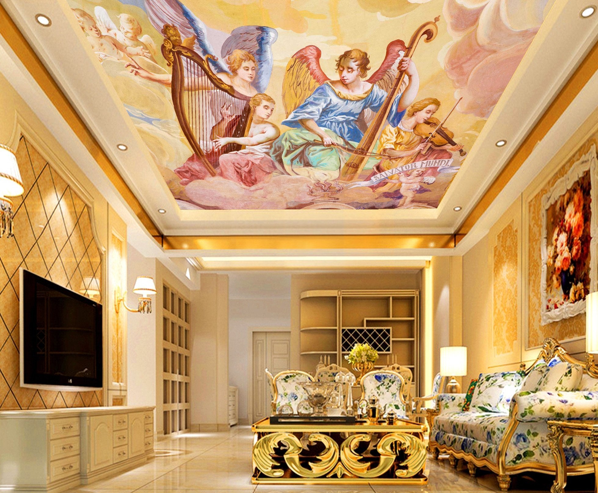 Harp Violin 061 Wallpaper AJ Wallpaper