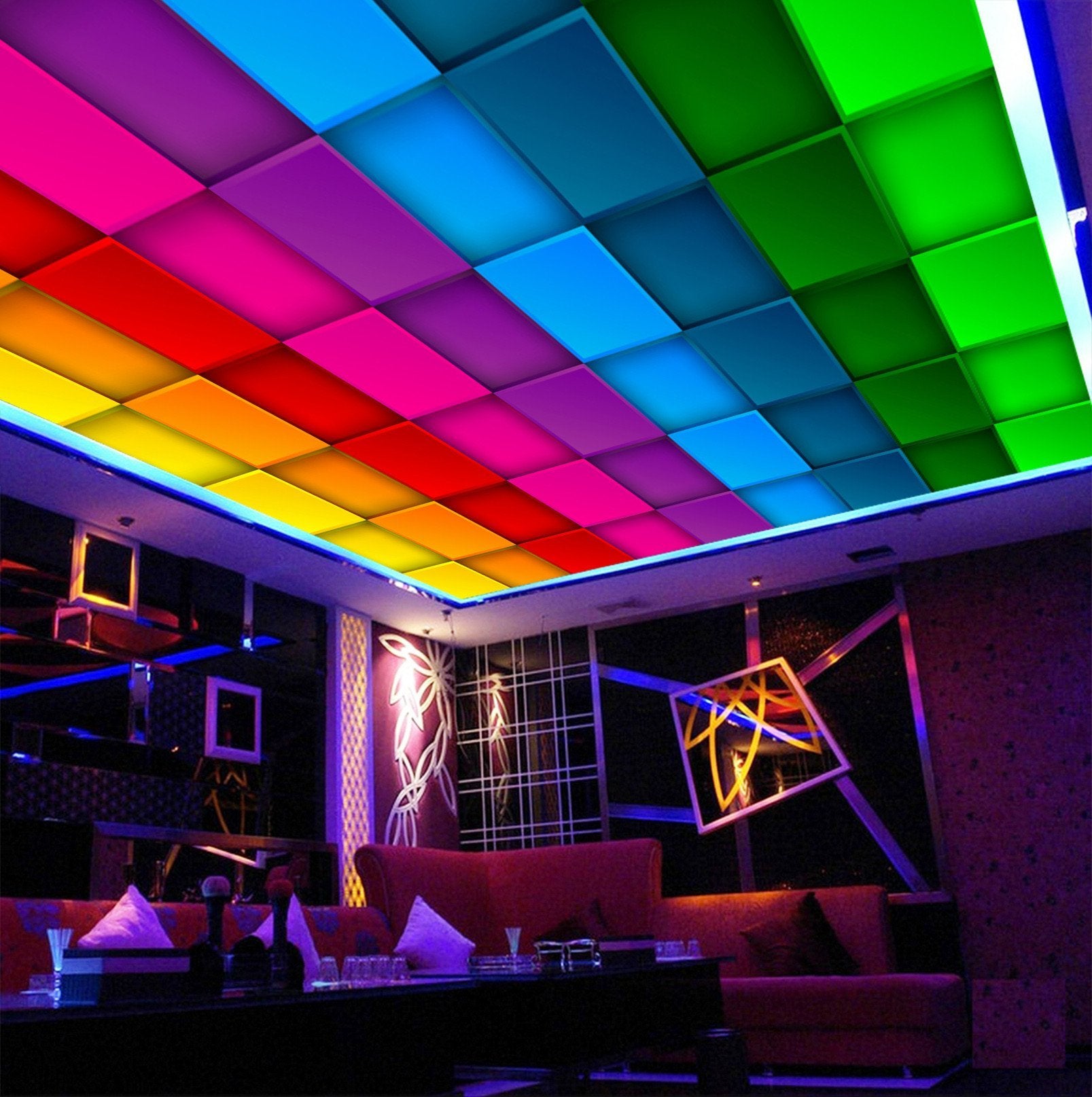 Fashion Color Squares Wallpaper AJ Wallpaper