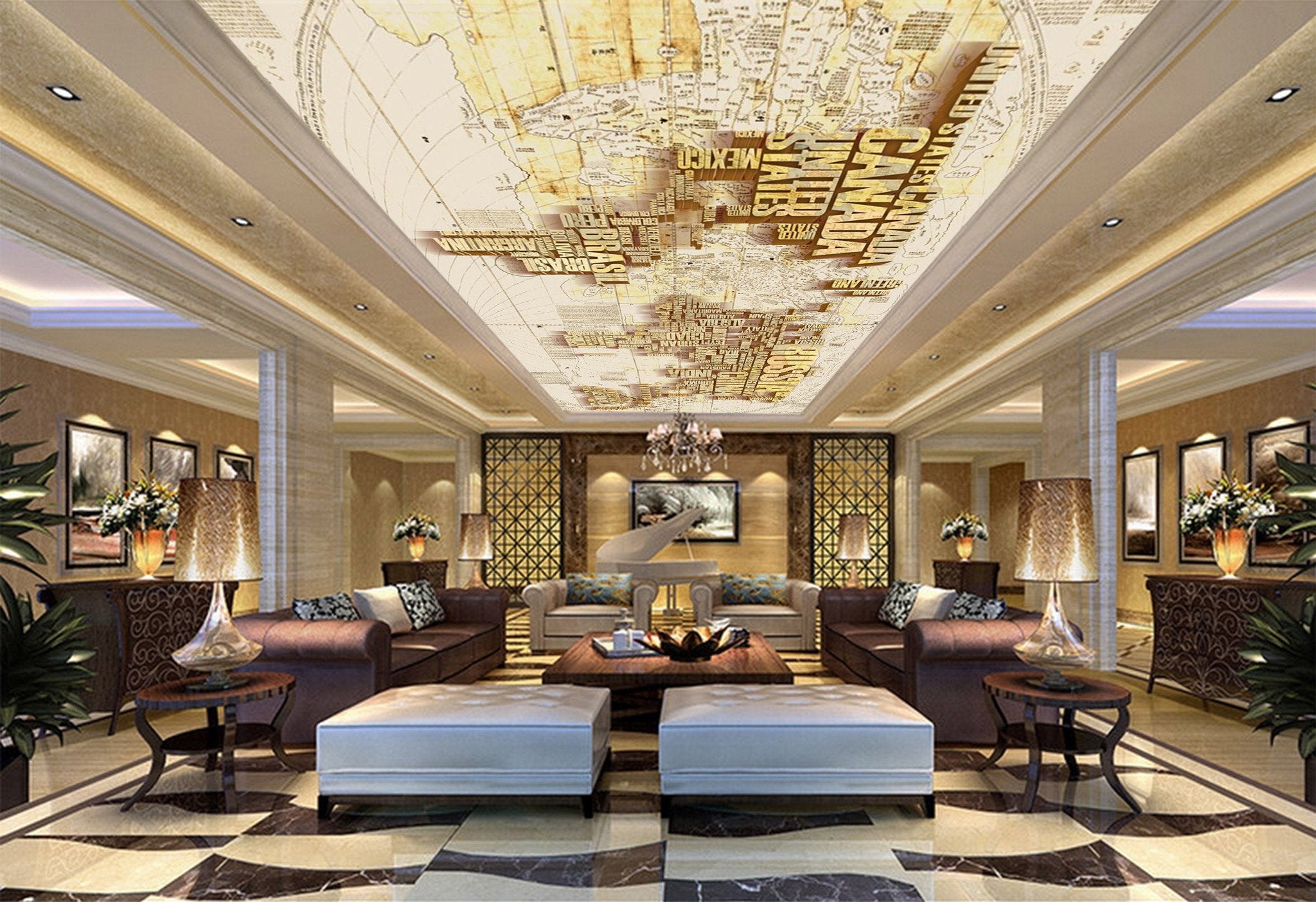 Fashion World Map Wallpaper AJ Wallpaper