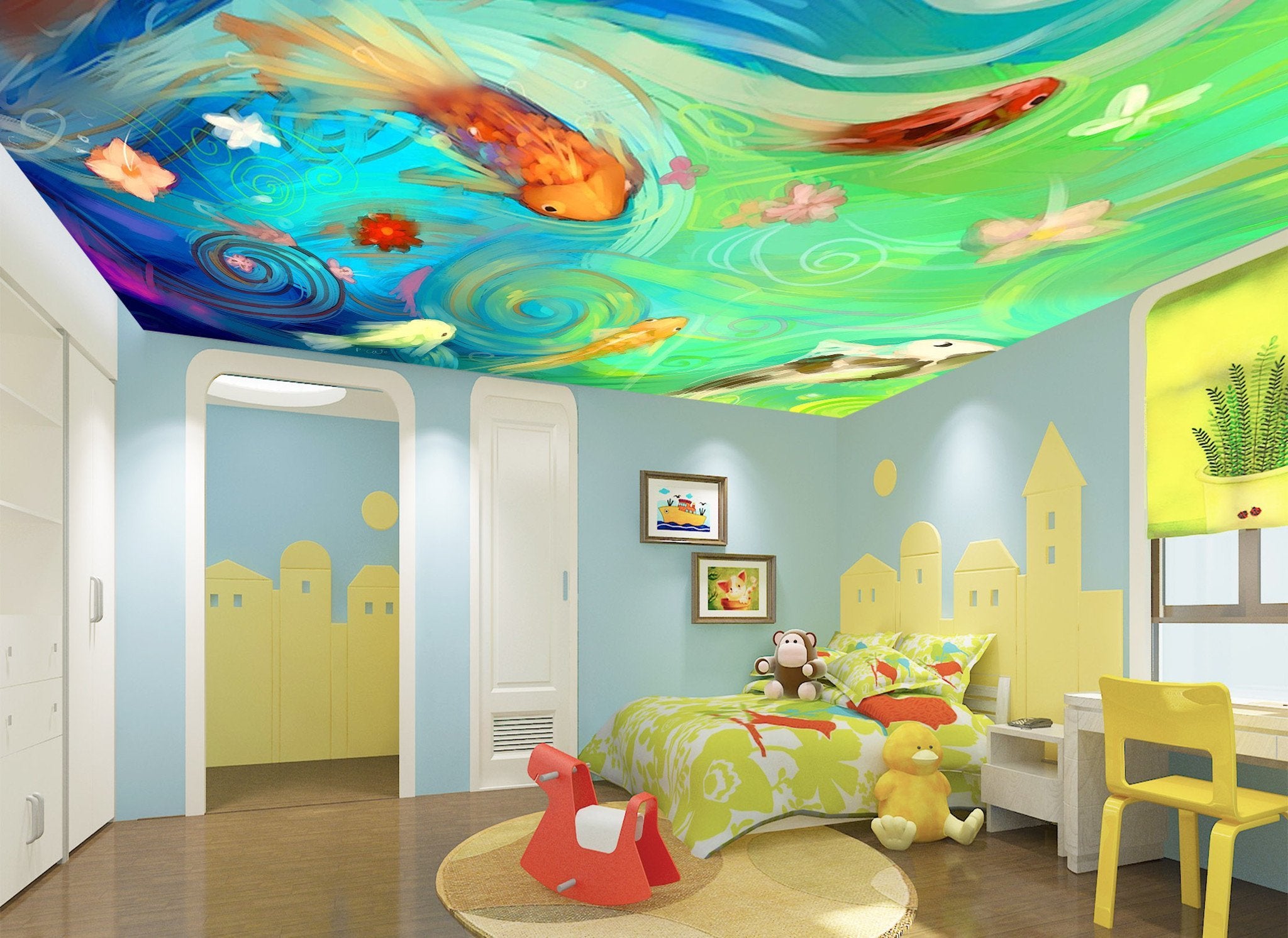 Painting Fishes Wallpaper AJ Wallpaper