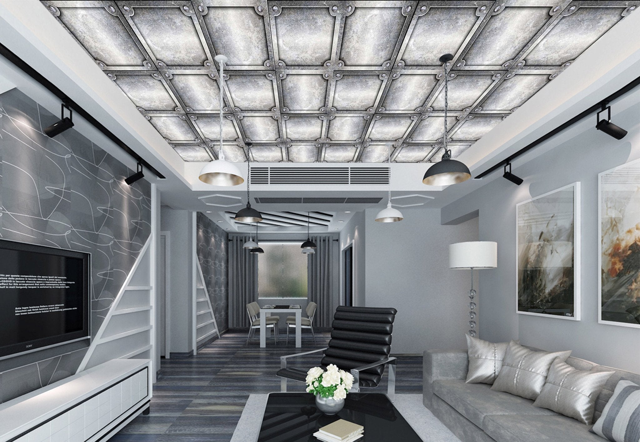 Metal Grids Wallpaper AJ Wallpaper