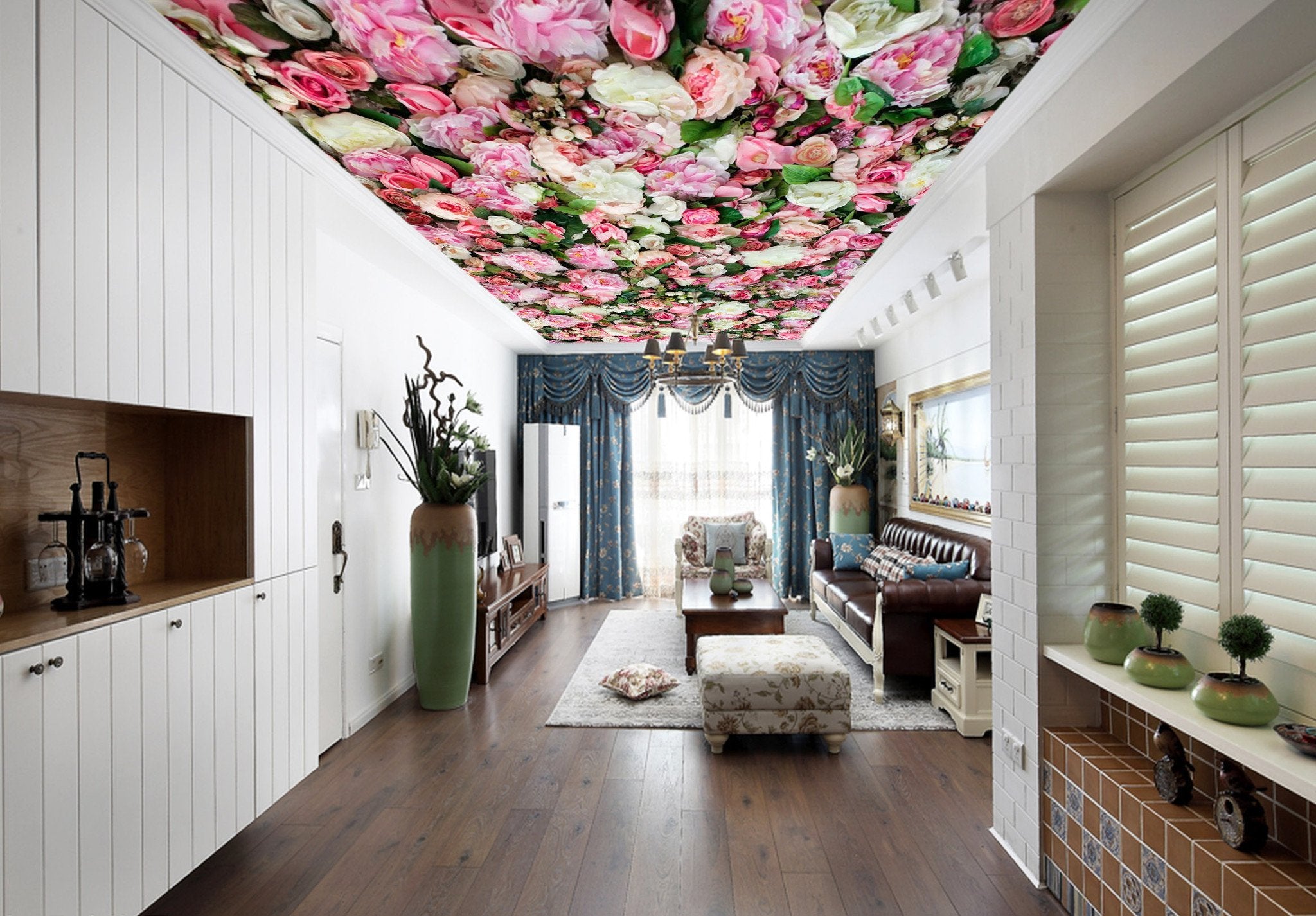 Dense Pink Flowers Wallpaper AJ Wallpaper