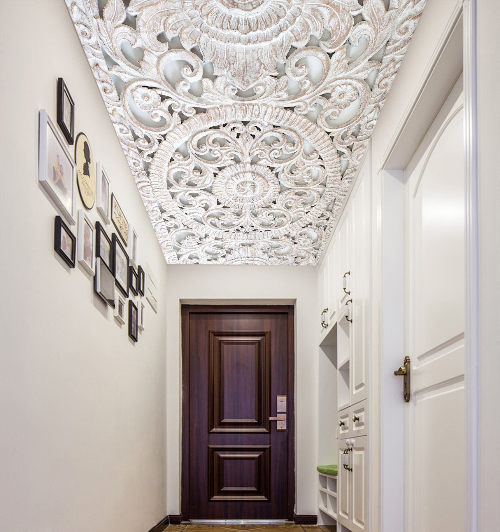 Circle Flower Pattern 086 Wallpaper AJ Wallpaper