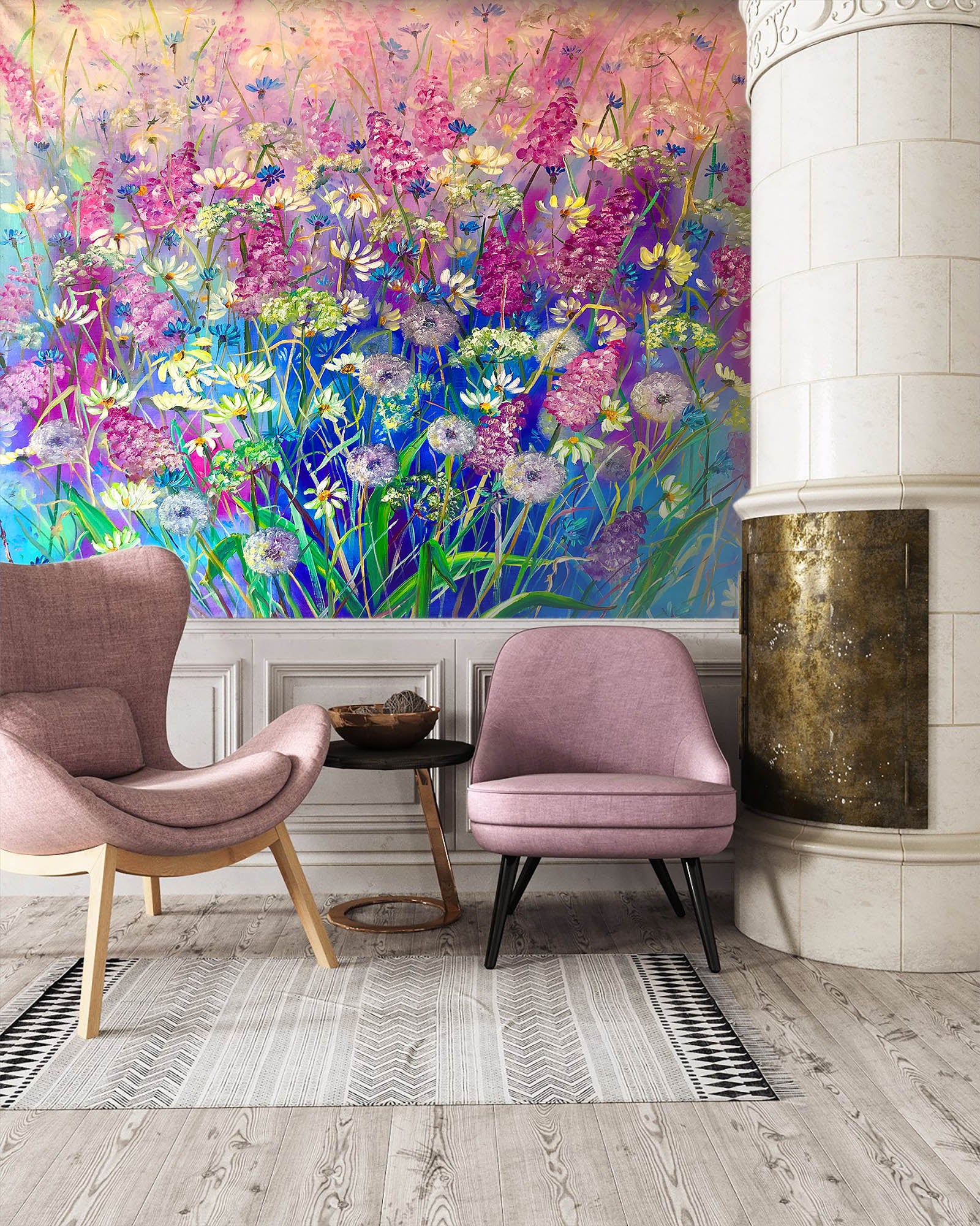 3D Colorful Garden 224 Skromova Marina Wall Mural Wall Murals