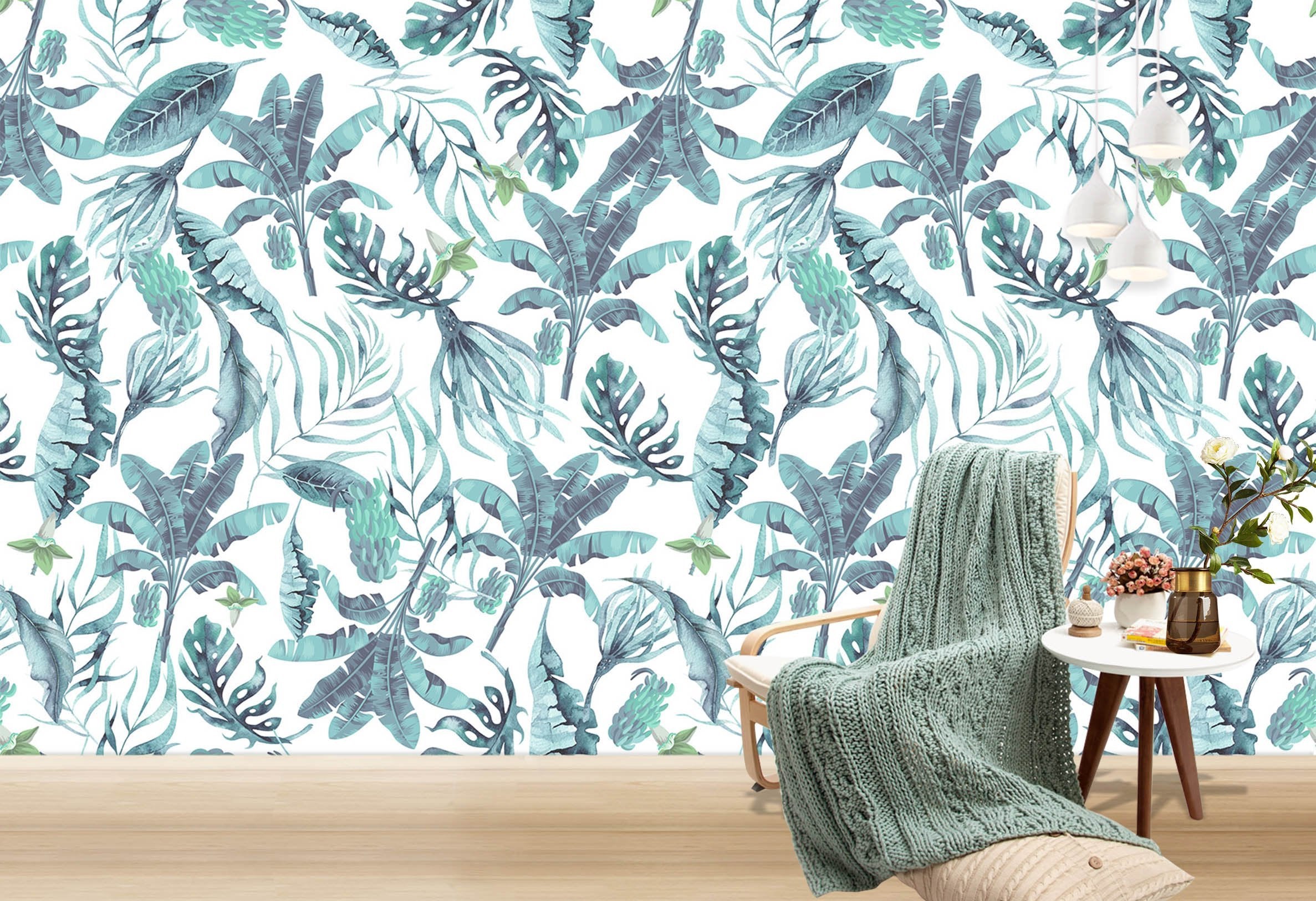 3D Leaf Pattern 468 Wallpaper AJ Wallpaper 2