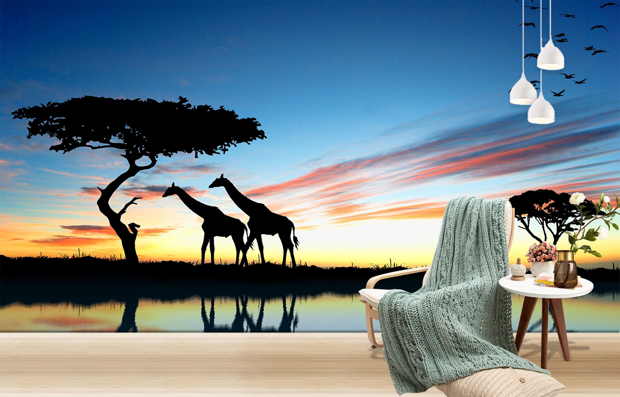 3D Giraffe Tree 110 Wallpaper AJ Wallpaper