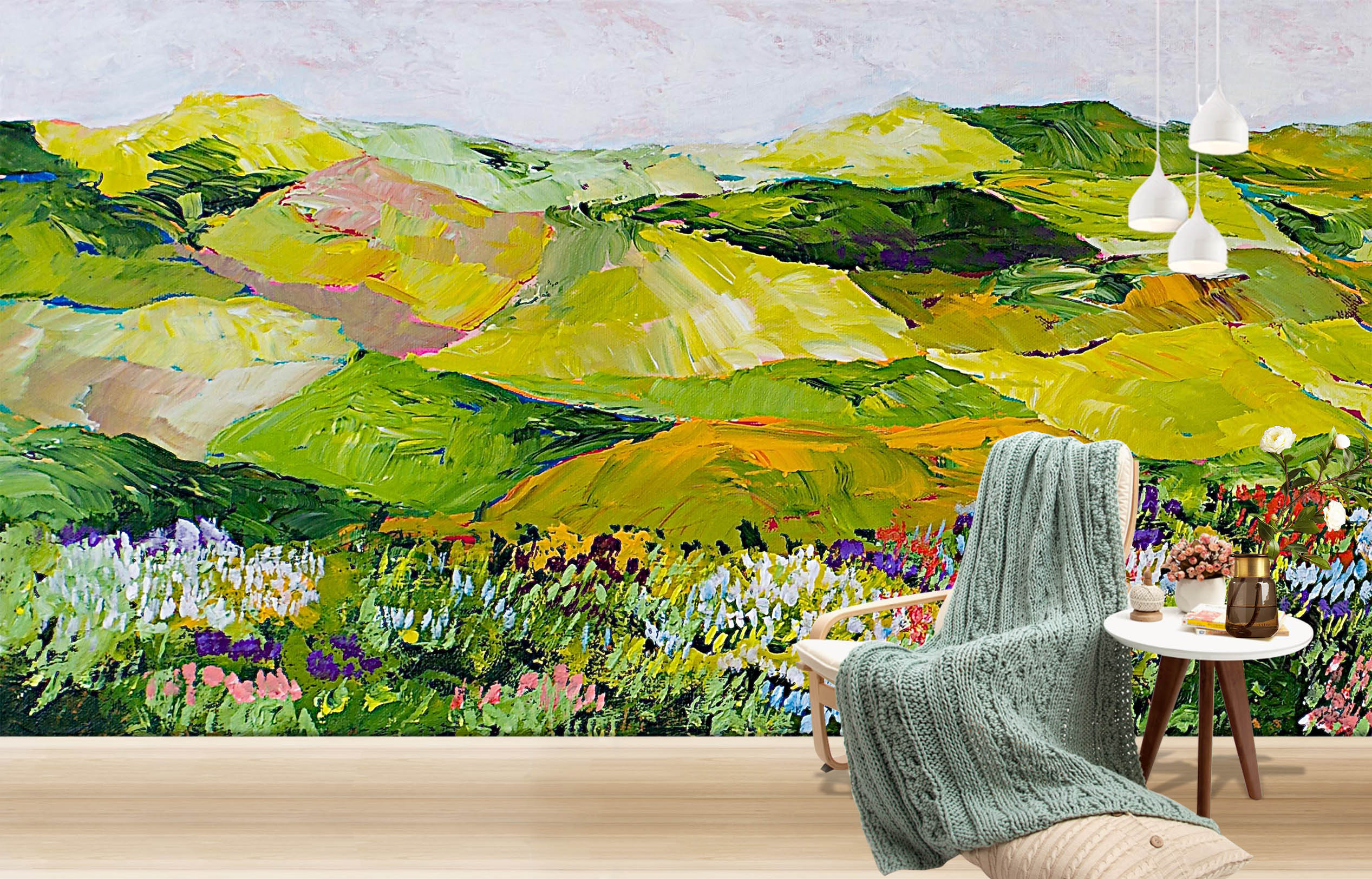 3D Green Hills 172 Allan P. Friedlander Wall Mural Wall Murals