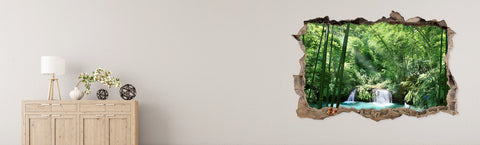3D Broken Wall Decal Art