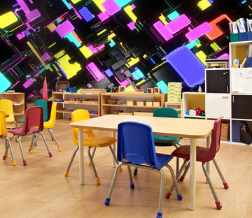 3D Purple Art 2090 Wall Mural Wall Murals