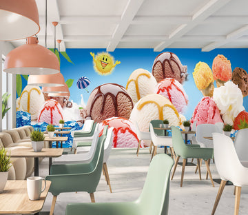 3D COLORFUL ICE CREAM 2234 WALL MURALS