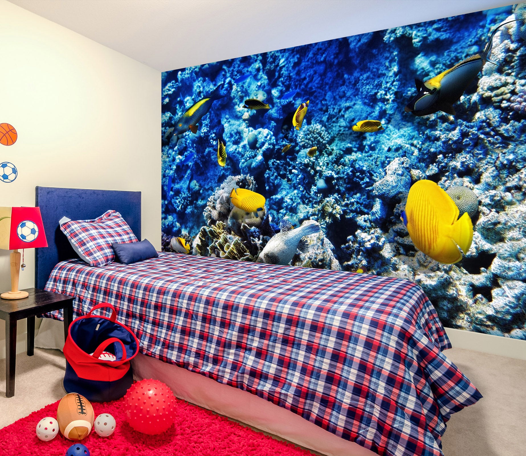 3D Fish Coral 2009 Wall Mural Wall Murals