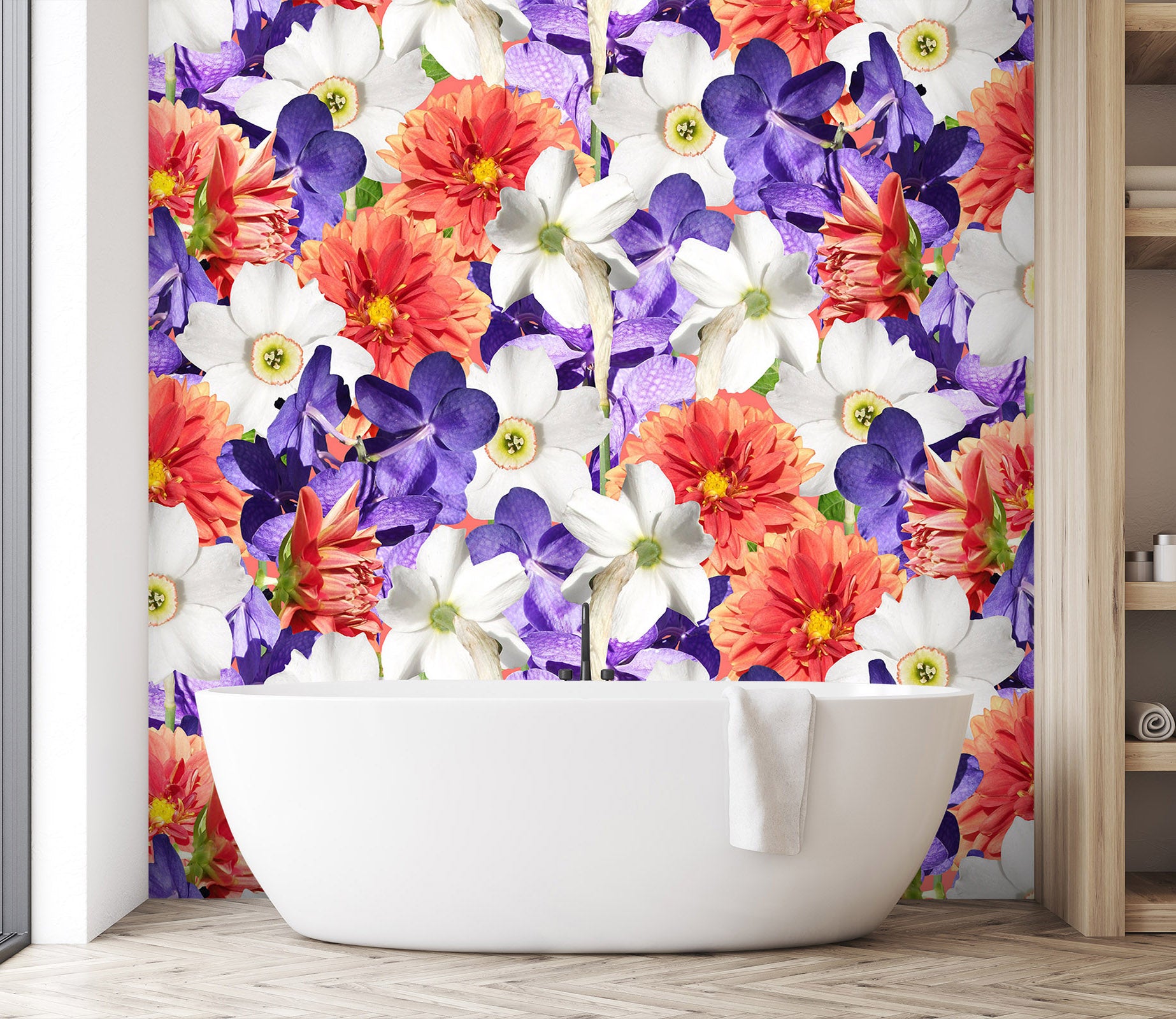 3D Red Petals 2034 Wall Mural Wall Murals