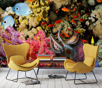 3D Pink Coral 2014 Wall Mural Wall Murals