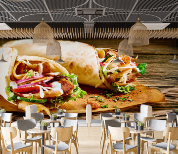 3D Grill Kebab Shop BBQ 315 Wall Mural Wall Murals Commercial