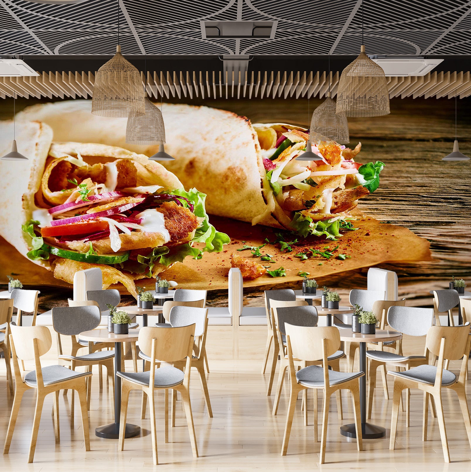 3D Grill Kebab Shop BBQ 315 Wall Mural Wall Murals Commercial