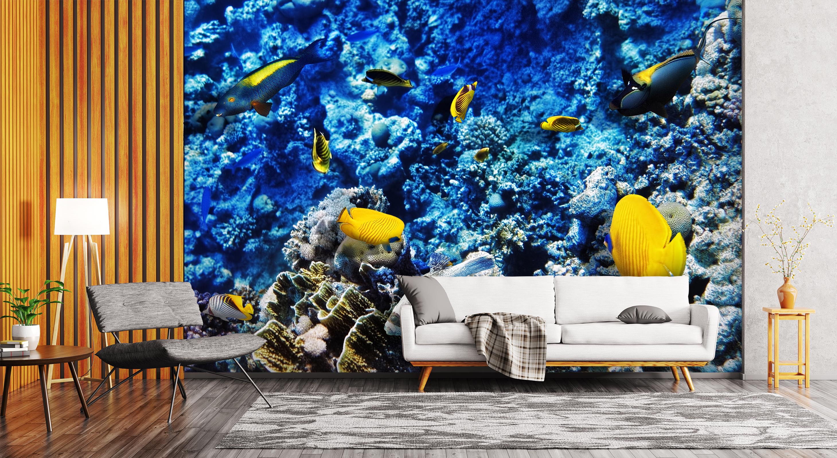 3D Fish Coral 2009 Wall Mural Wall Murals