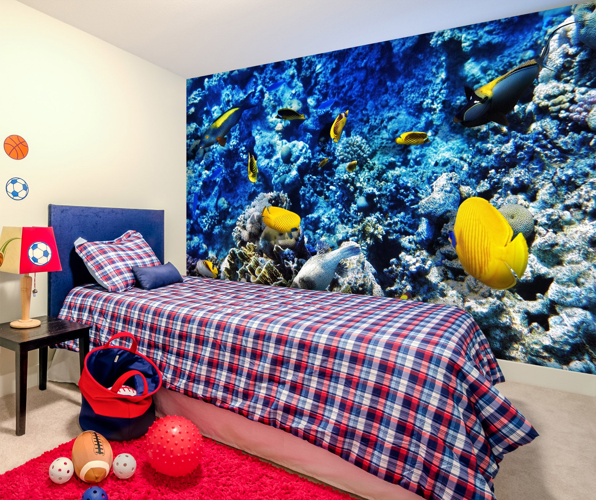 3D Fish Coral 2009 Wall Mural Wall Murals