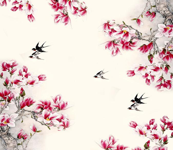 Lovely Flowers Sight And Birds Wallpaper AJ Wallpaper 1 