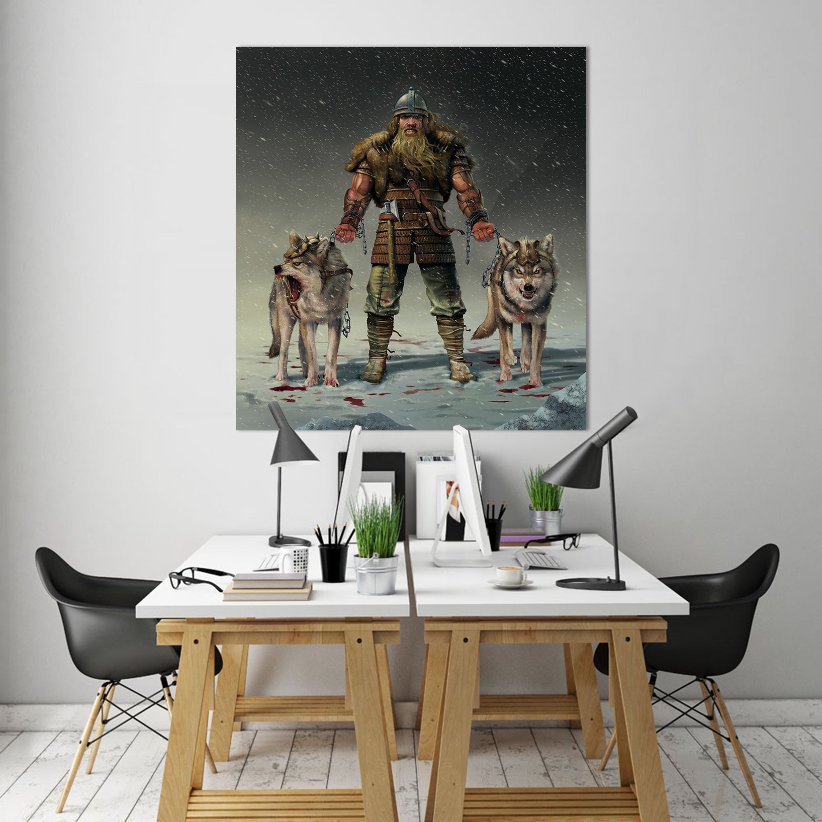 3D Mountain Viking 054 Vincent Hie Wall Sticker