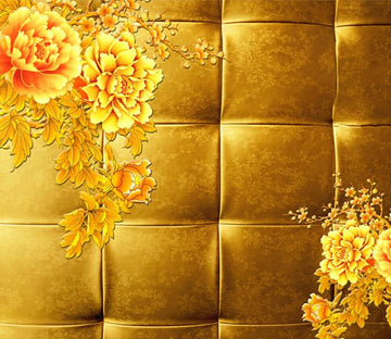 3D Metal Colorful Flowers Wallpaper AJ Wallpaper 1 